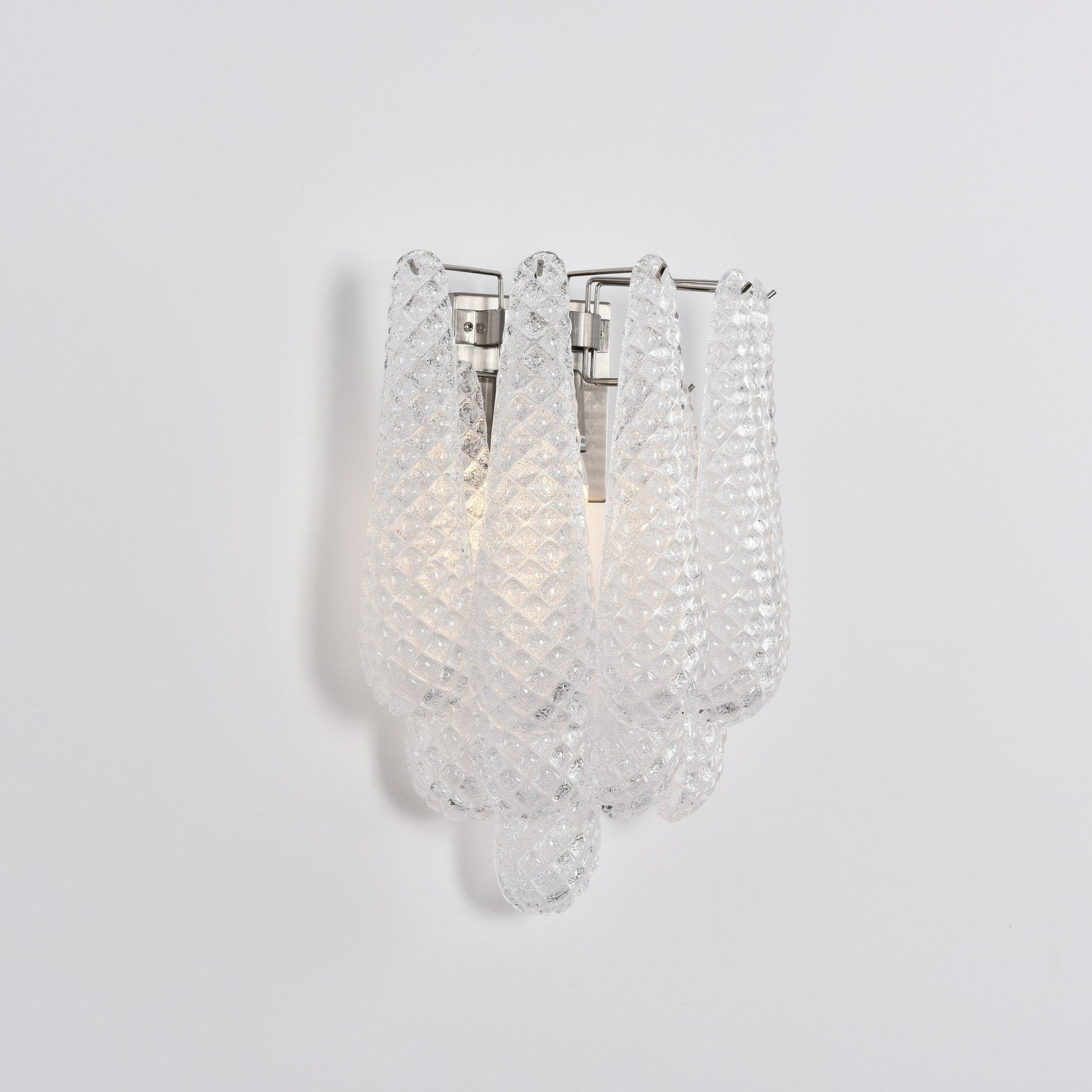 Aurora Wall Lamp Pink Teardrop Glass Floral Artistic - Blowlighting