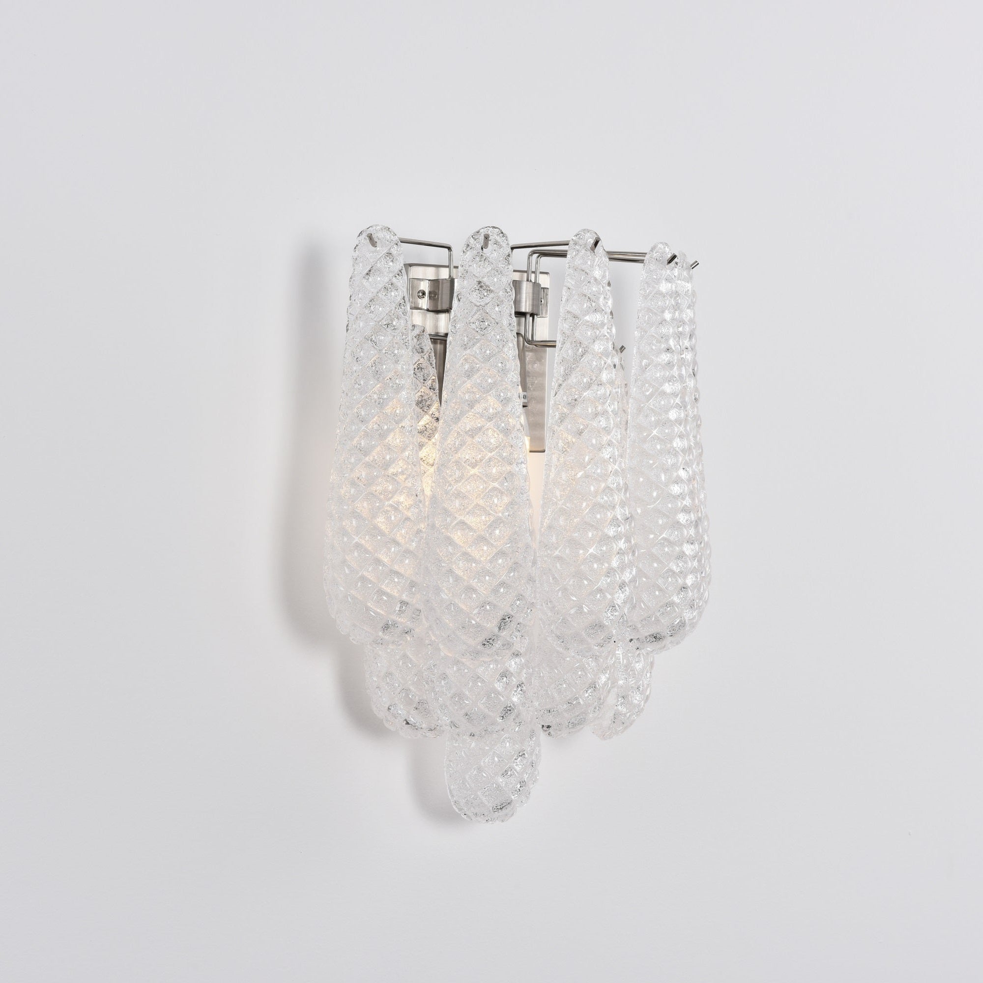 Aurora Wall Lamp Pink Teardrop Glass Floral Artistic - Blowlighting