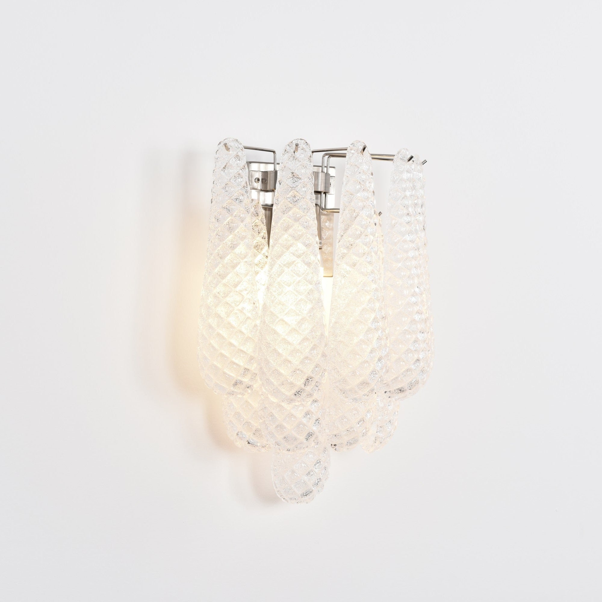 Aurora Wall Lamp Pink Teardrop Glass Floral Artistic - Blowlighting