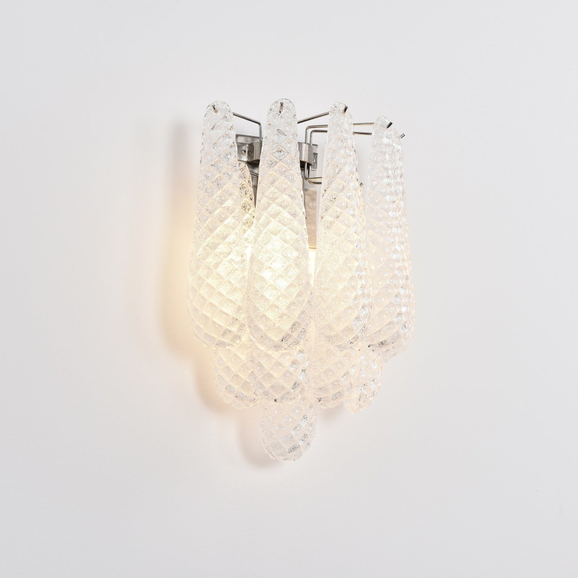 Aurora Wall Lamp Pink Teardrop Glass Floral Artistic - Blowlighting