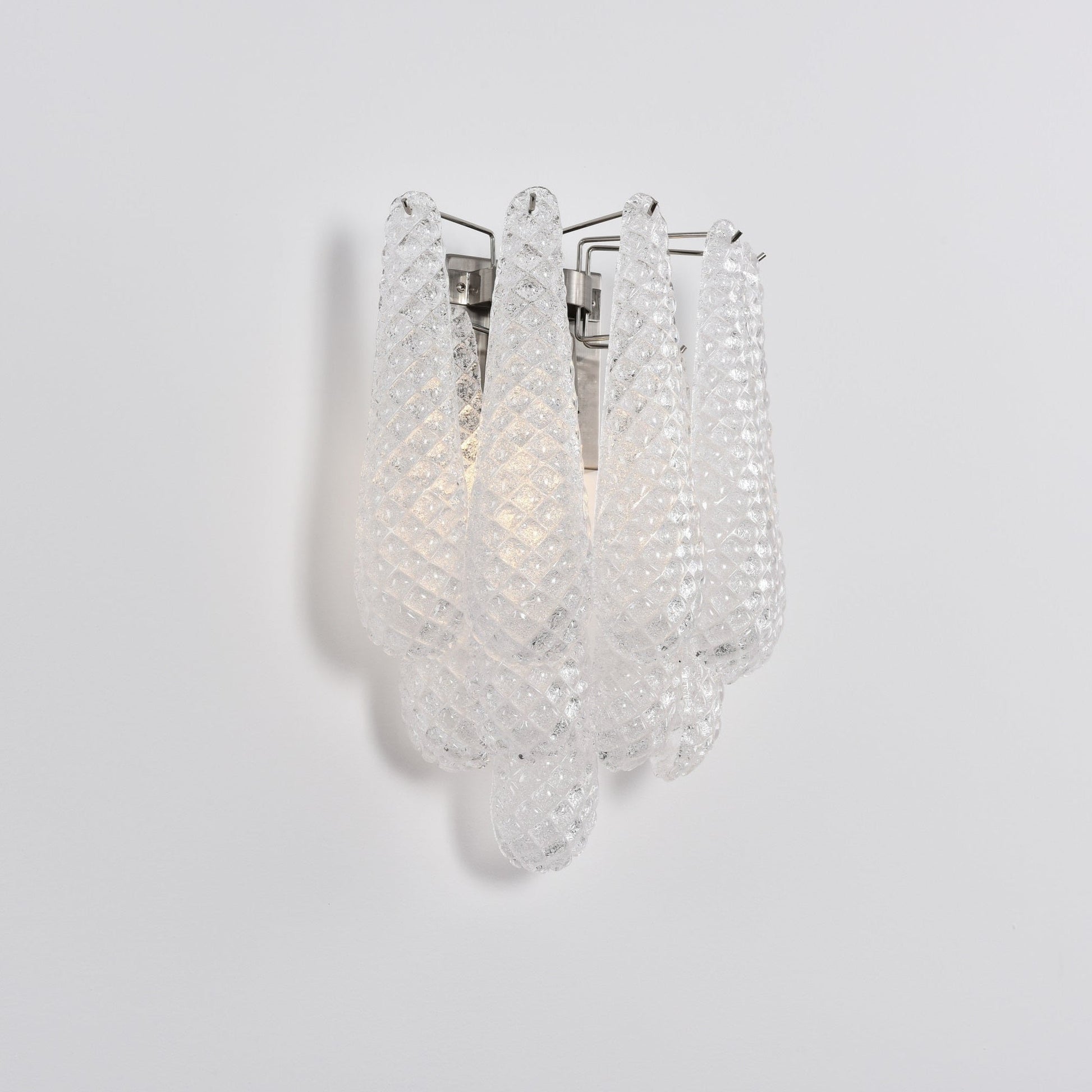 Aurora Wall Lamp Pink Teardrop Glass Floral Artistic - Blowlighting