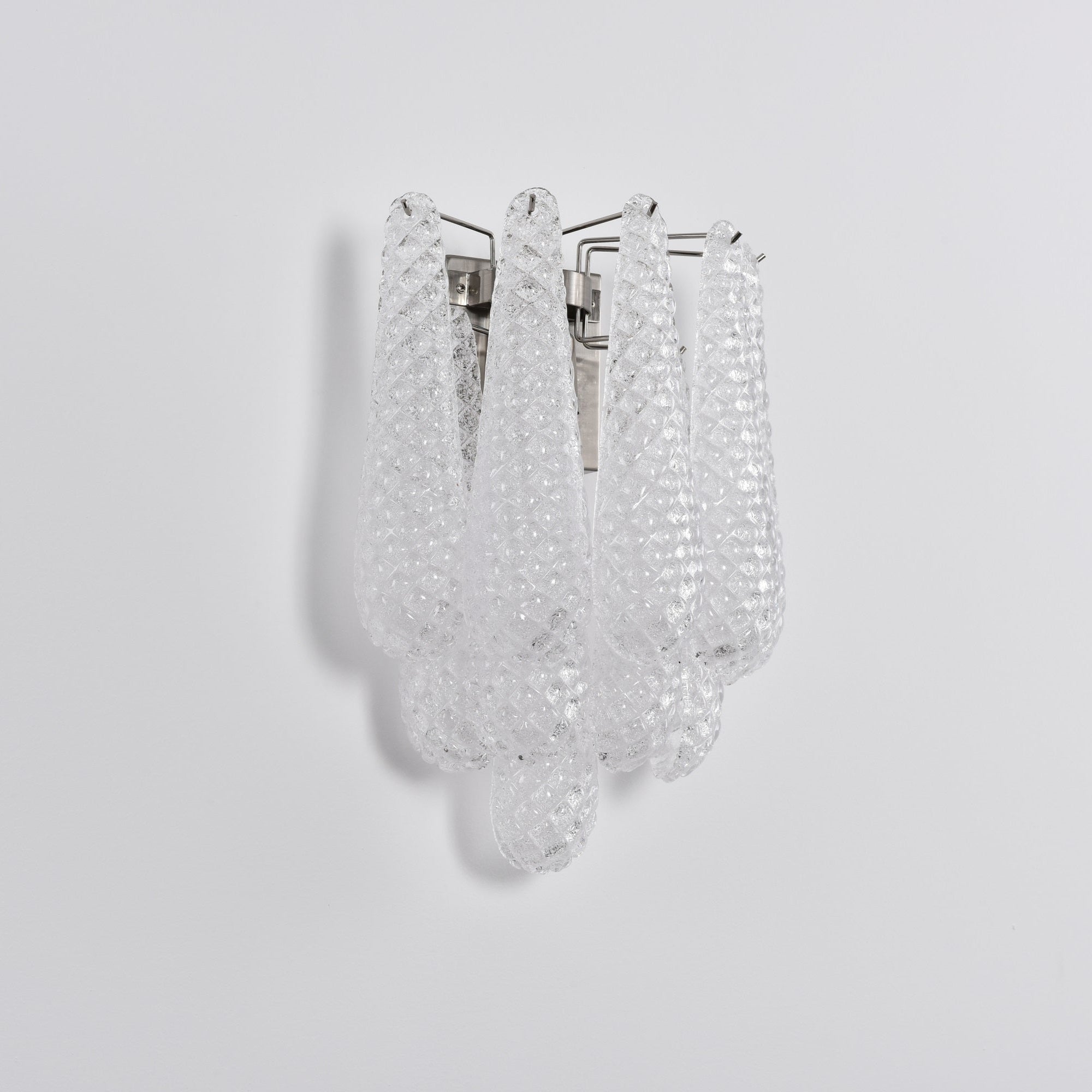 Aurora Wall Lamp Pink Teardrop Glass Floral Artistic - Blowlighting