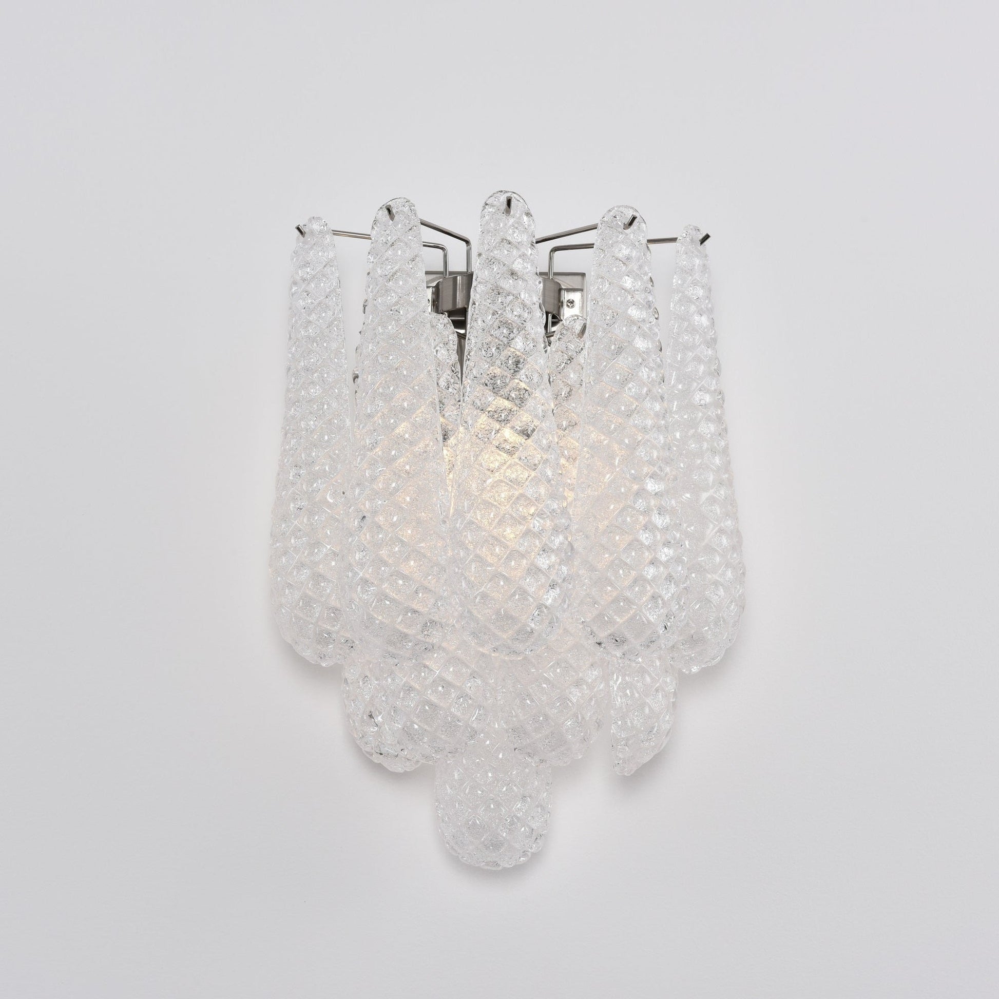 Aurora Wall Lamp Pink Teardrop Glass Floral Artistic - Blowlighting