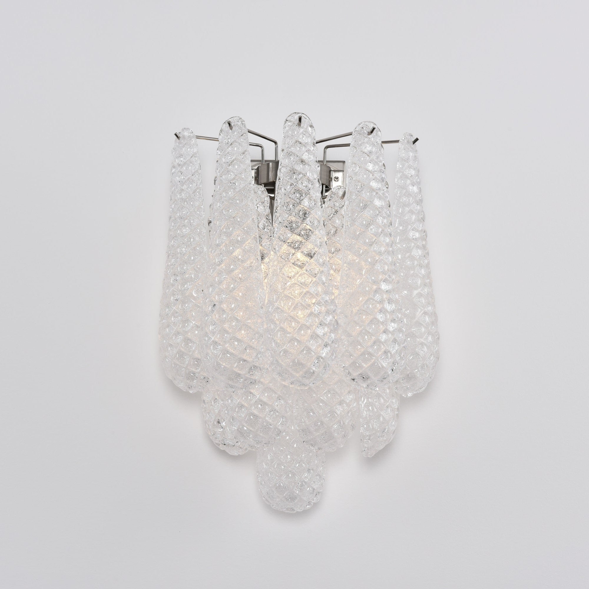 Aurora Wall Lamp Pink Teardrop Glass Floral Artistic - Blowlighting