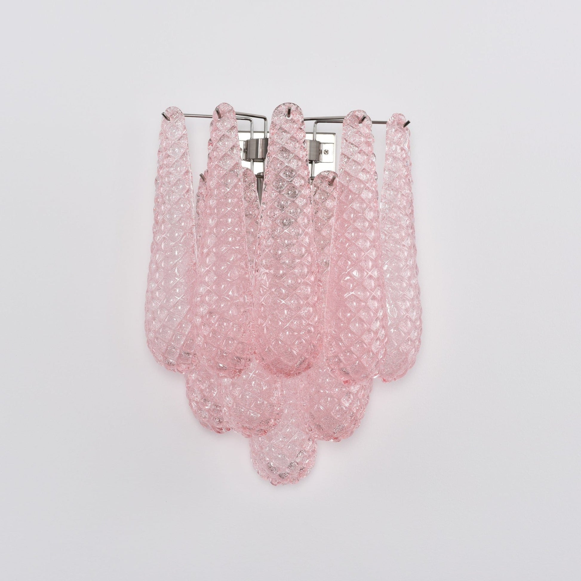 Aurora Wall Lamp Pink Teardrop Glass Floral Artistic - Blowlighting