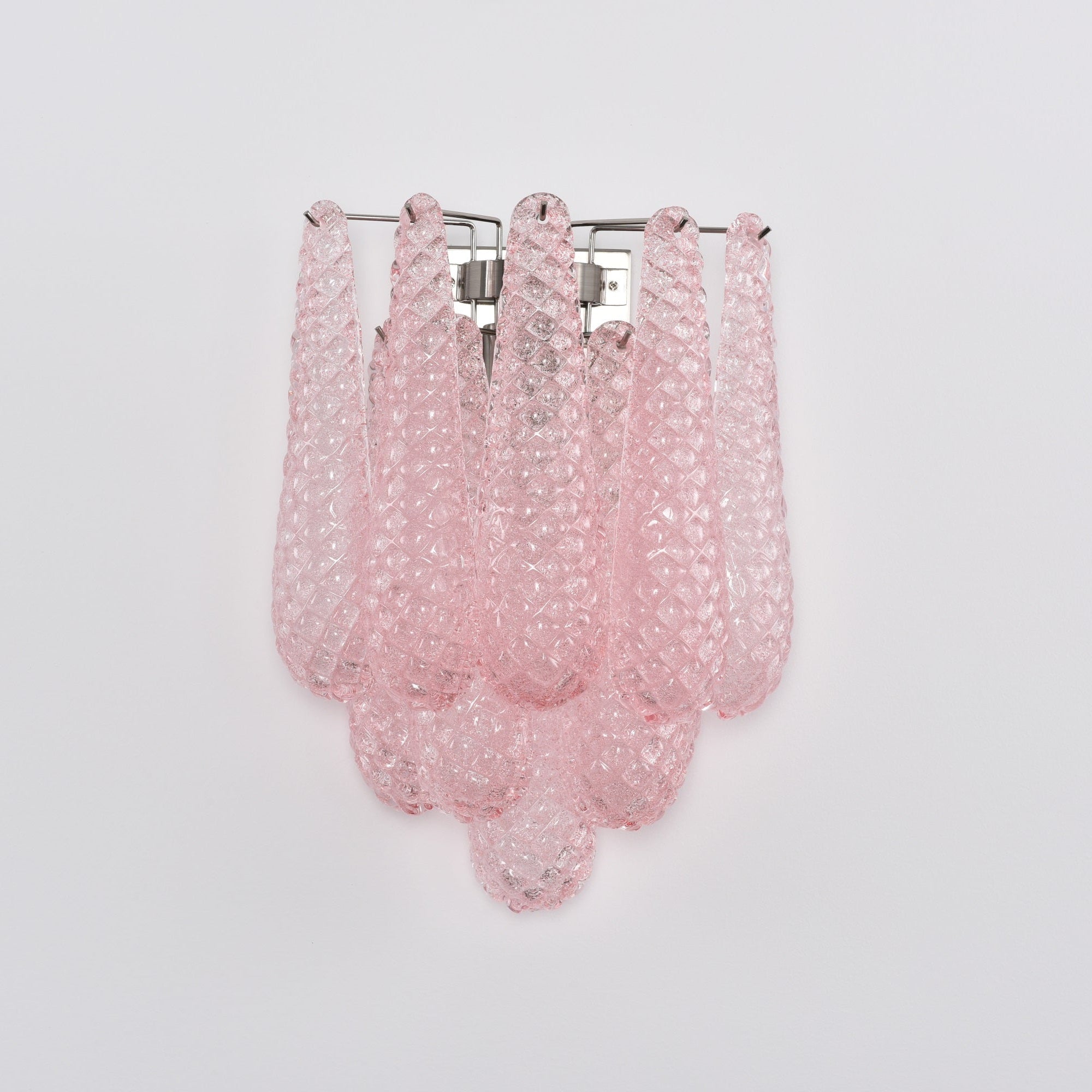 Aurora Wall Lamp Pink Teardrop Glass Floral Artistic - Blowlighting