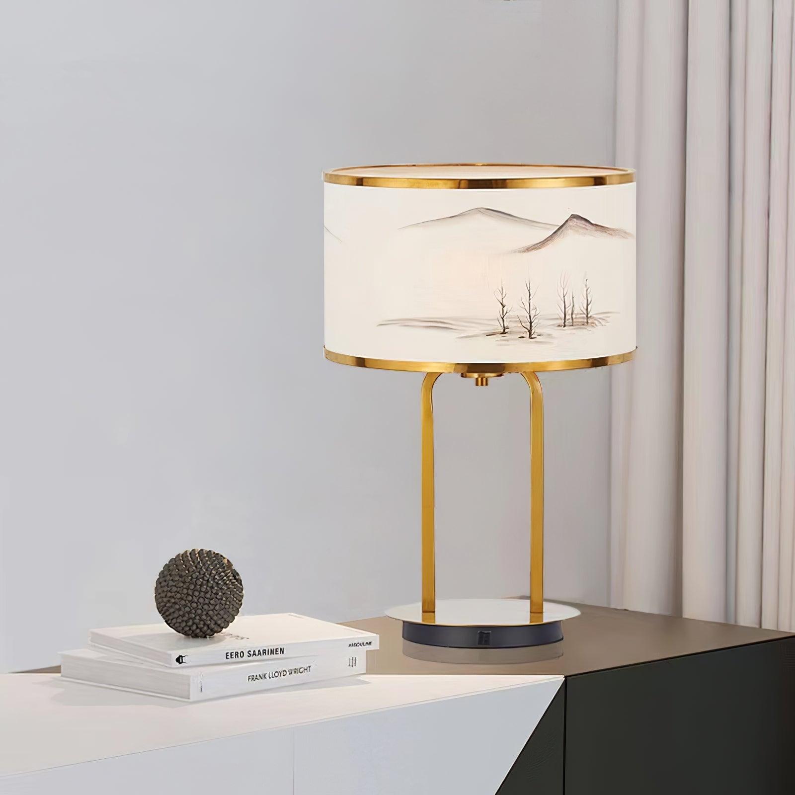 Landscape Painting Table Lamp - Blowlighting