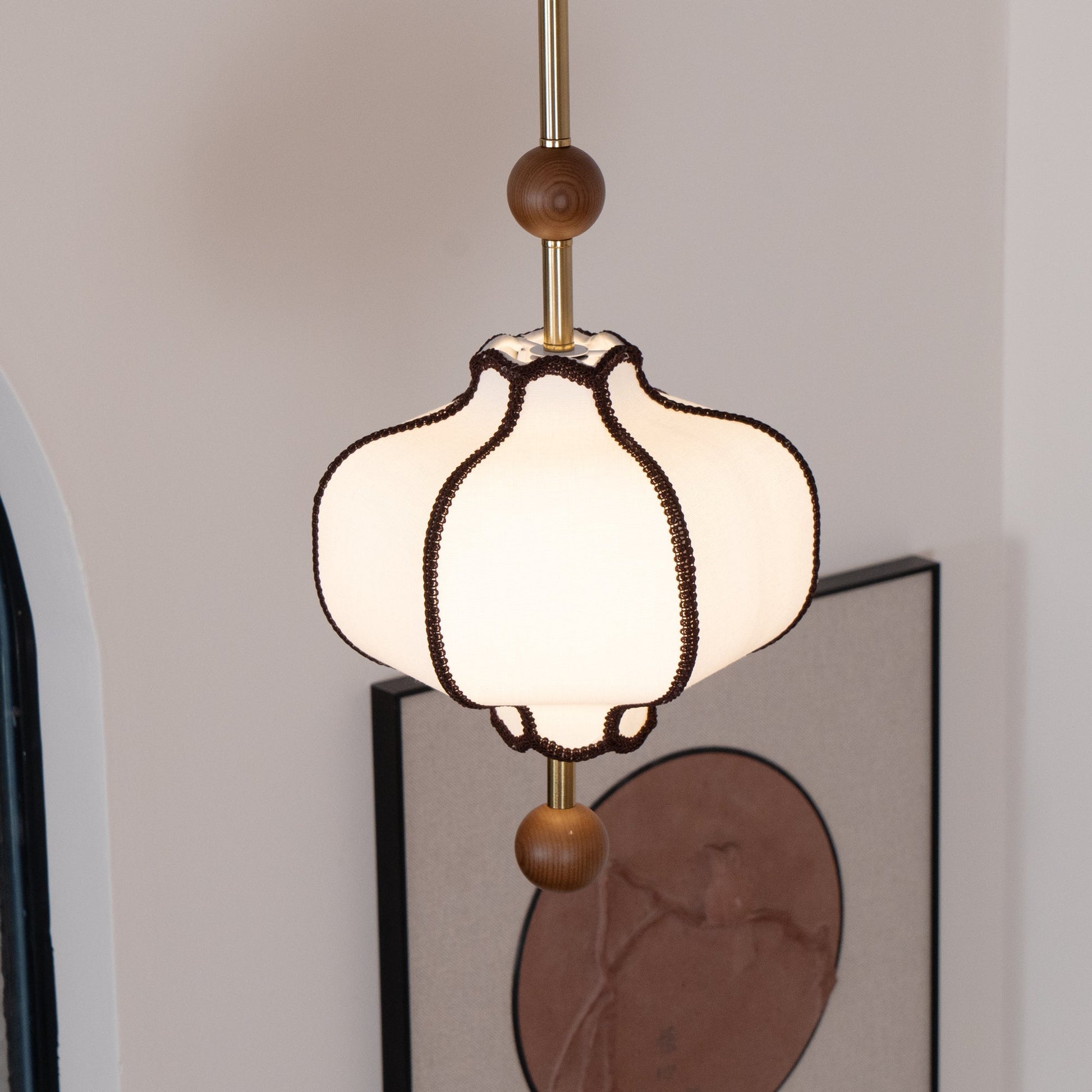 Lantern Fabric Pendant Light - Blowlighting