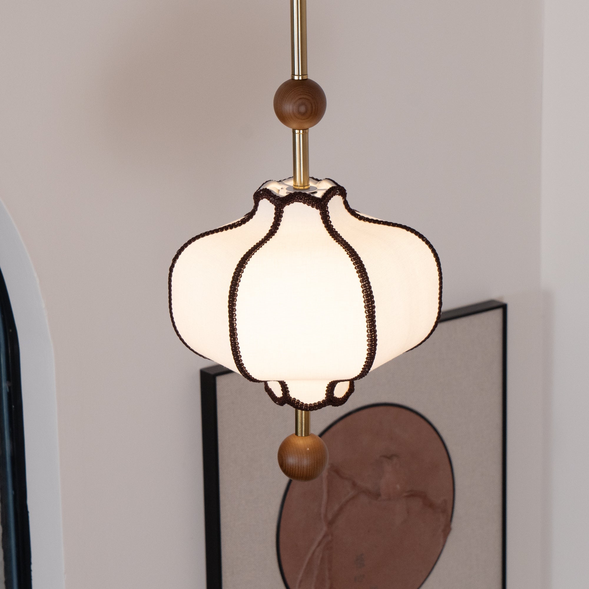 Lantern Fabric Pendant Light - Blowlighting