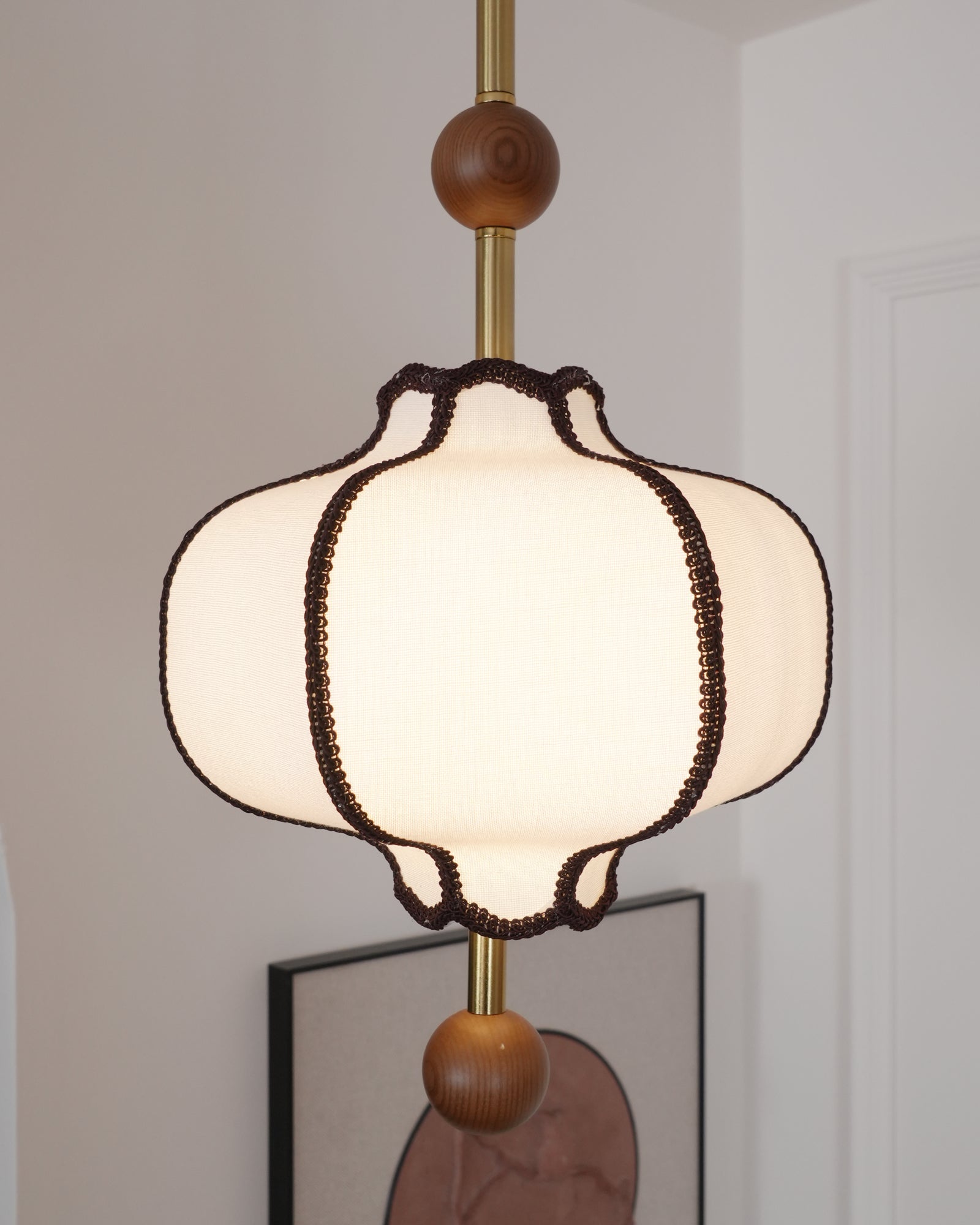 Lantern Fabric Pendant Light - Blowlighting