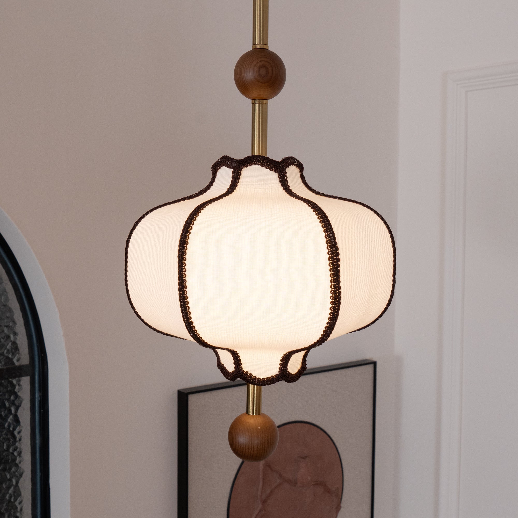 Lantern Fabric Pendant Light - Blowlighting
