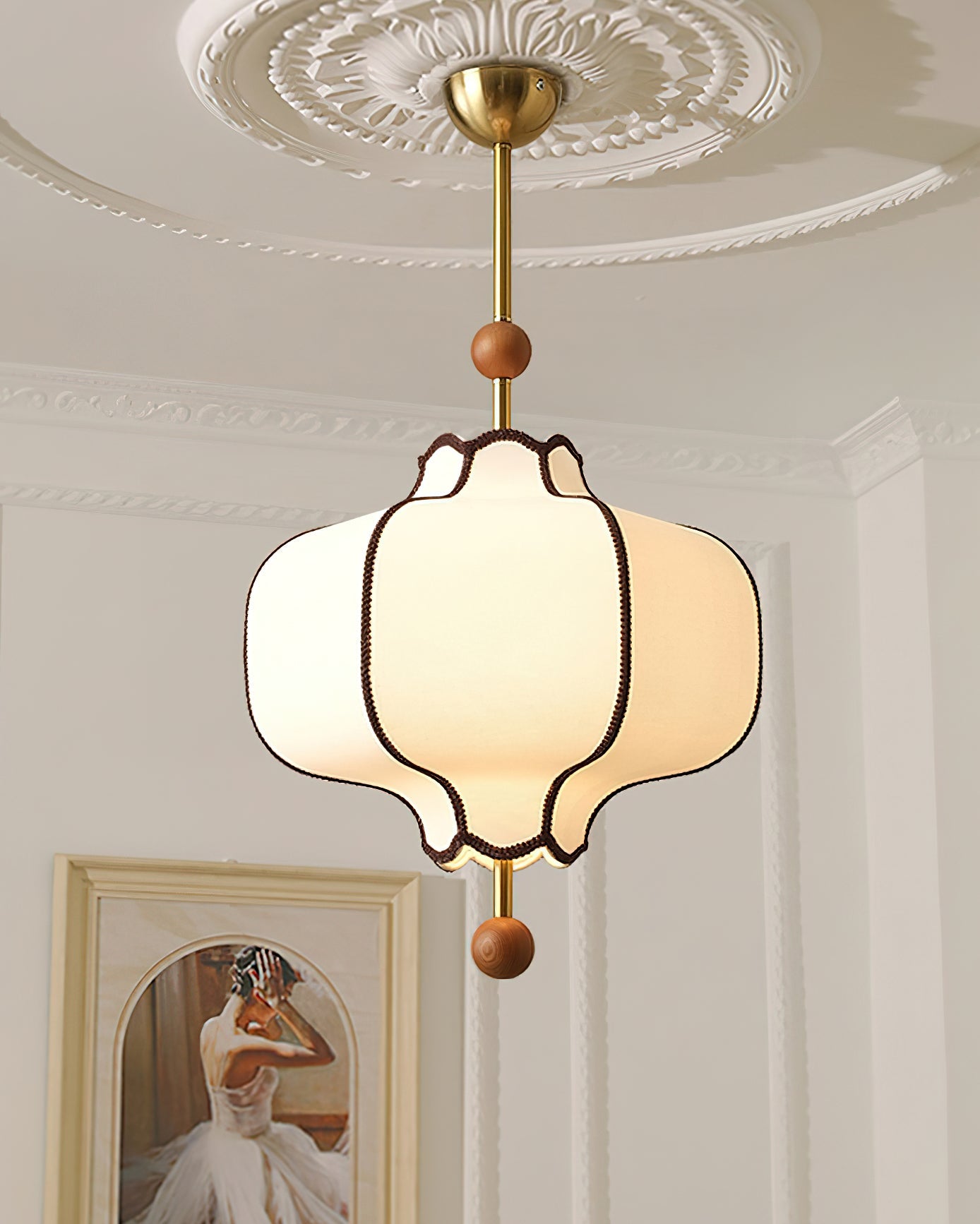 Lantern Fabric Pendant Light - Blowlighting