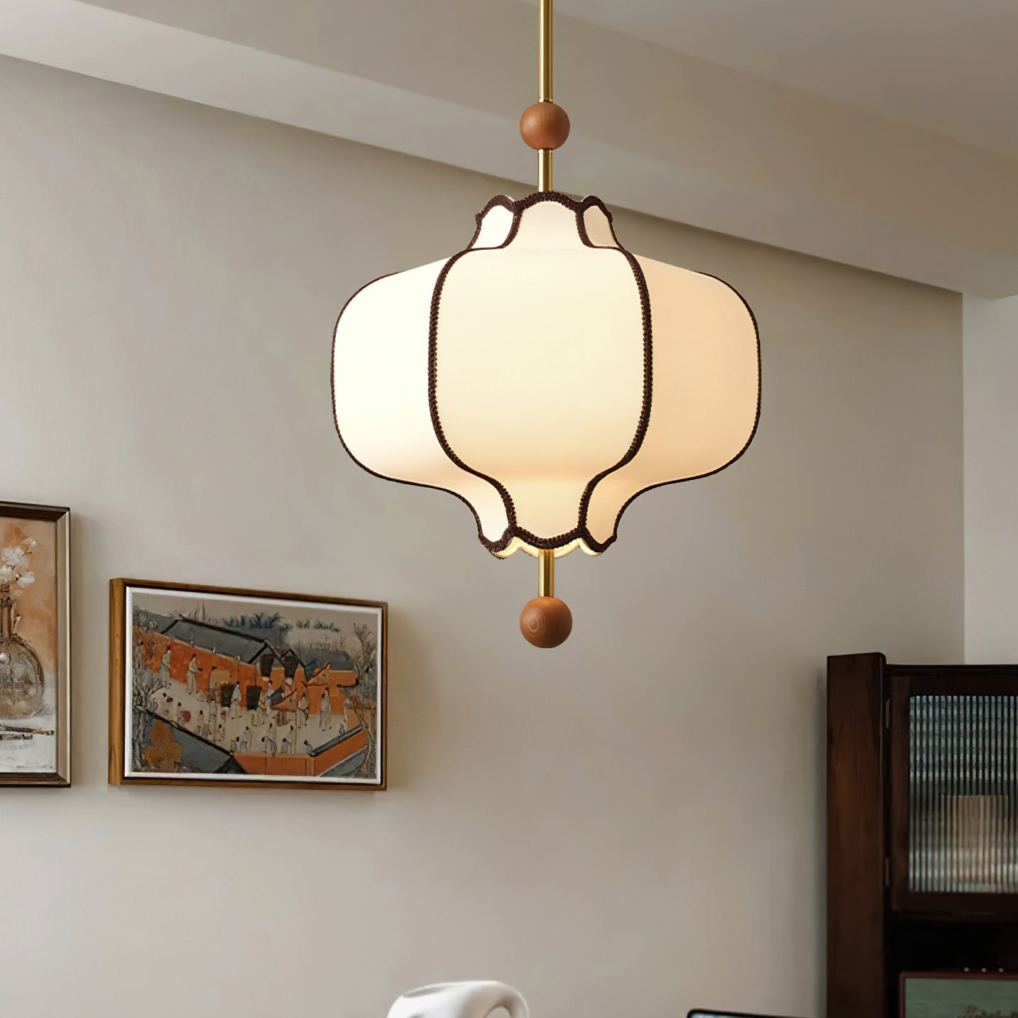 Lantern Fabric Pendant Light - Blowlighting