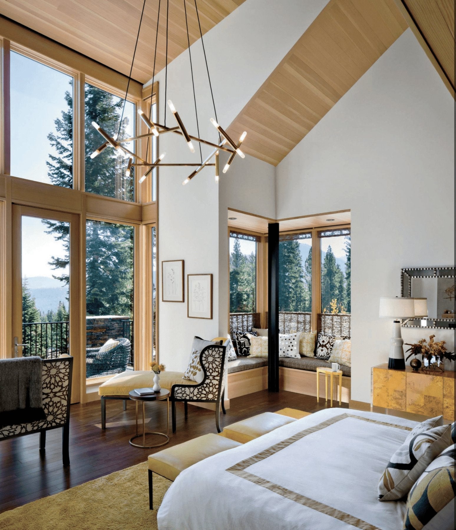 Astra Modern Brass Chandelier - Blowlighting