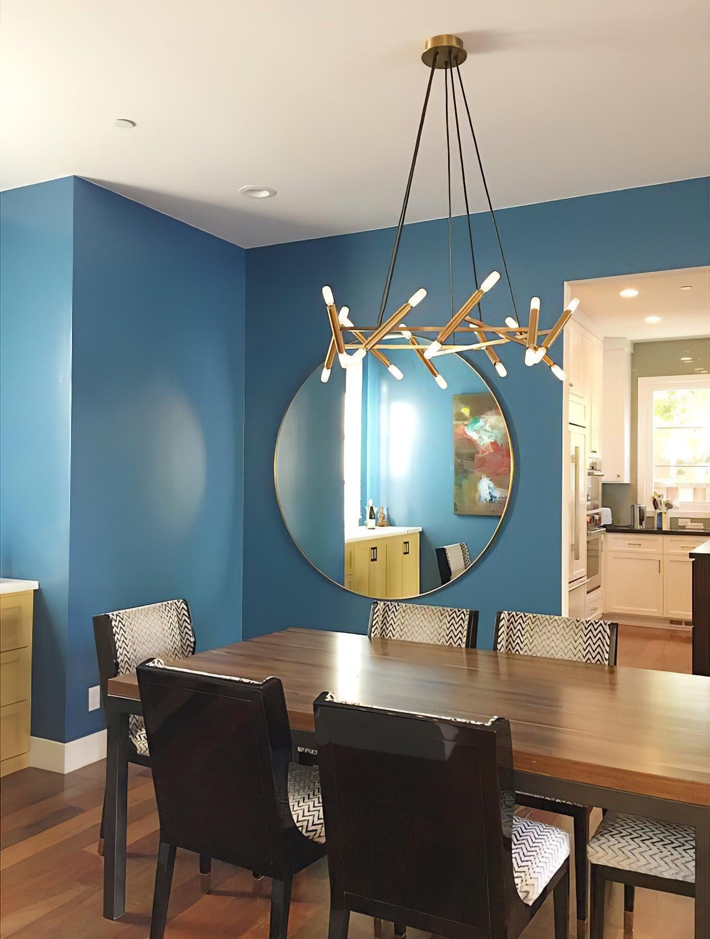 Astra Modern Brass Chandelier - Blowlighting