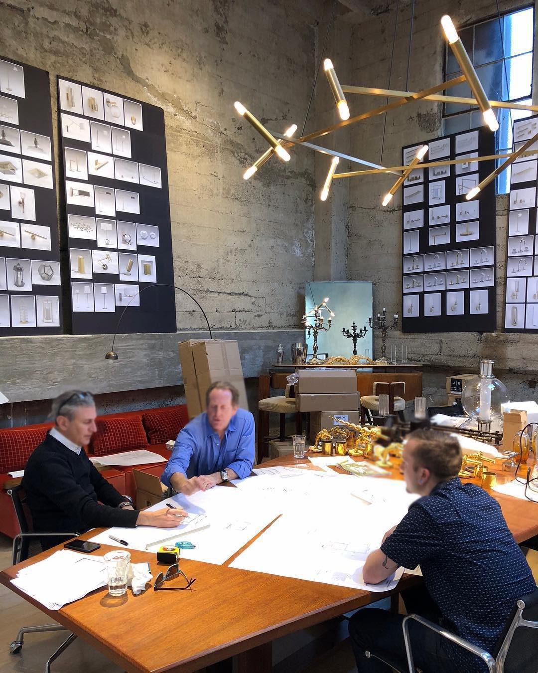 Astra Modern Brass Chandelier - Blowlighting