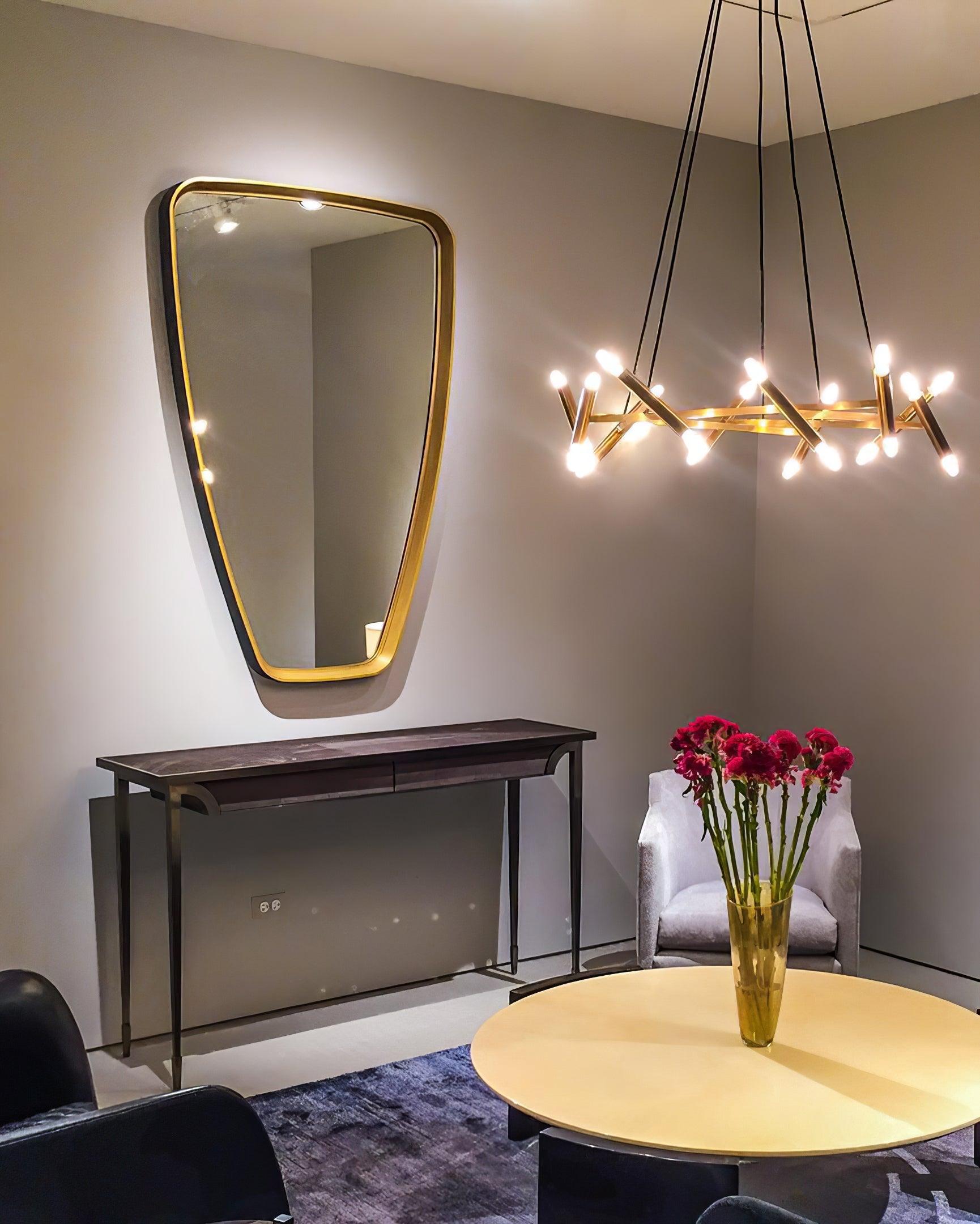 Astra Modern Brass Chandelier - Blowlighting