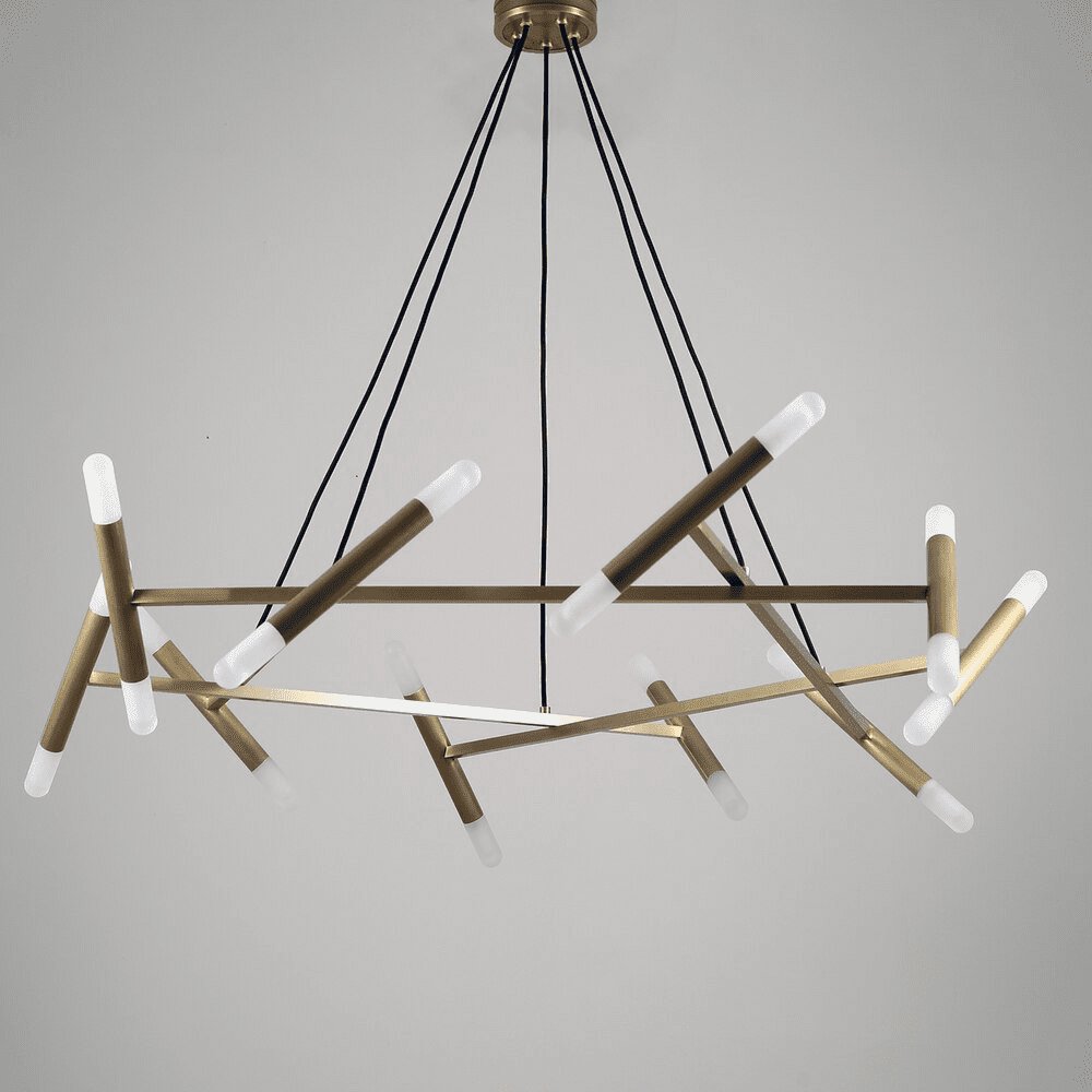 Astra Modern Brass Chandelier - Blowlighting