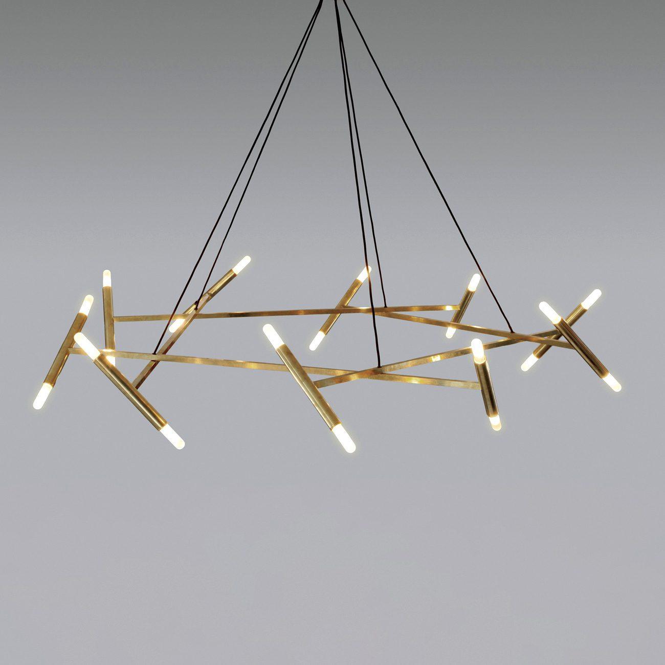 Astra Modern Brass Chandelier - Blowlighting