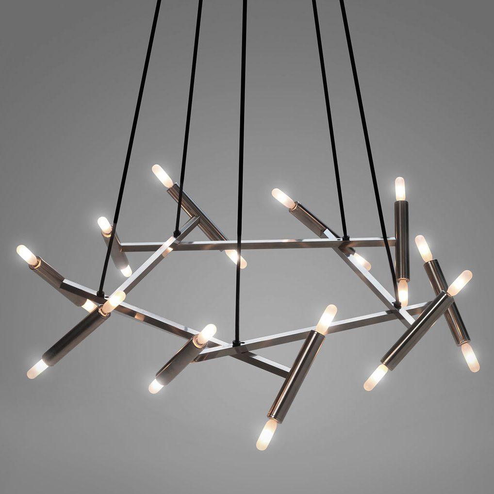 Astra Modern Brass Chandelier - Blowlighting