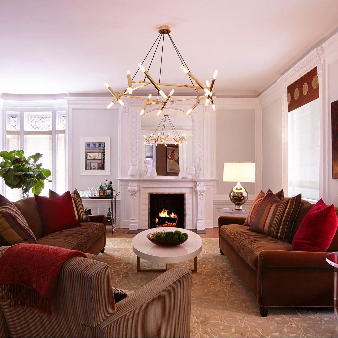 Astra Modern Brass Chandelier - Blowlighting