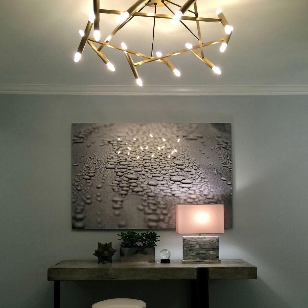 Astra Modern Brass Chandelier - Blowlighting