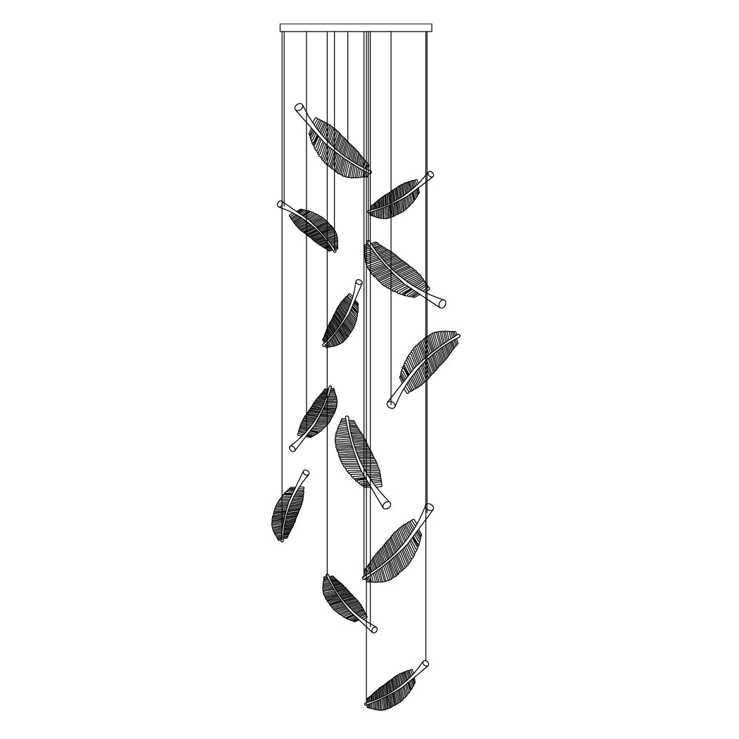 Leaf LED Chandelier - Blowlighting