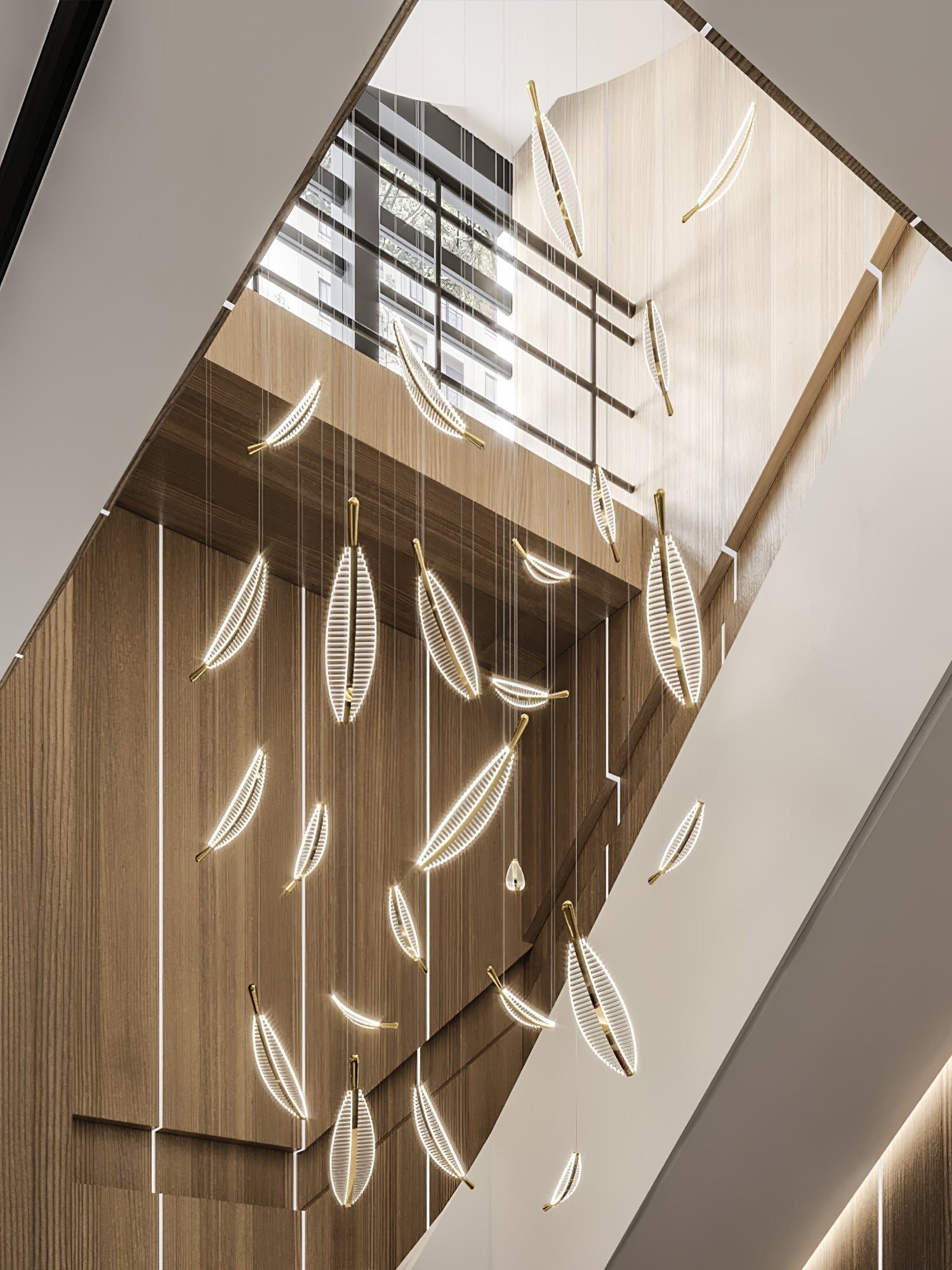 Leaf LED Chandelier - Blowlighting