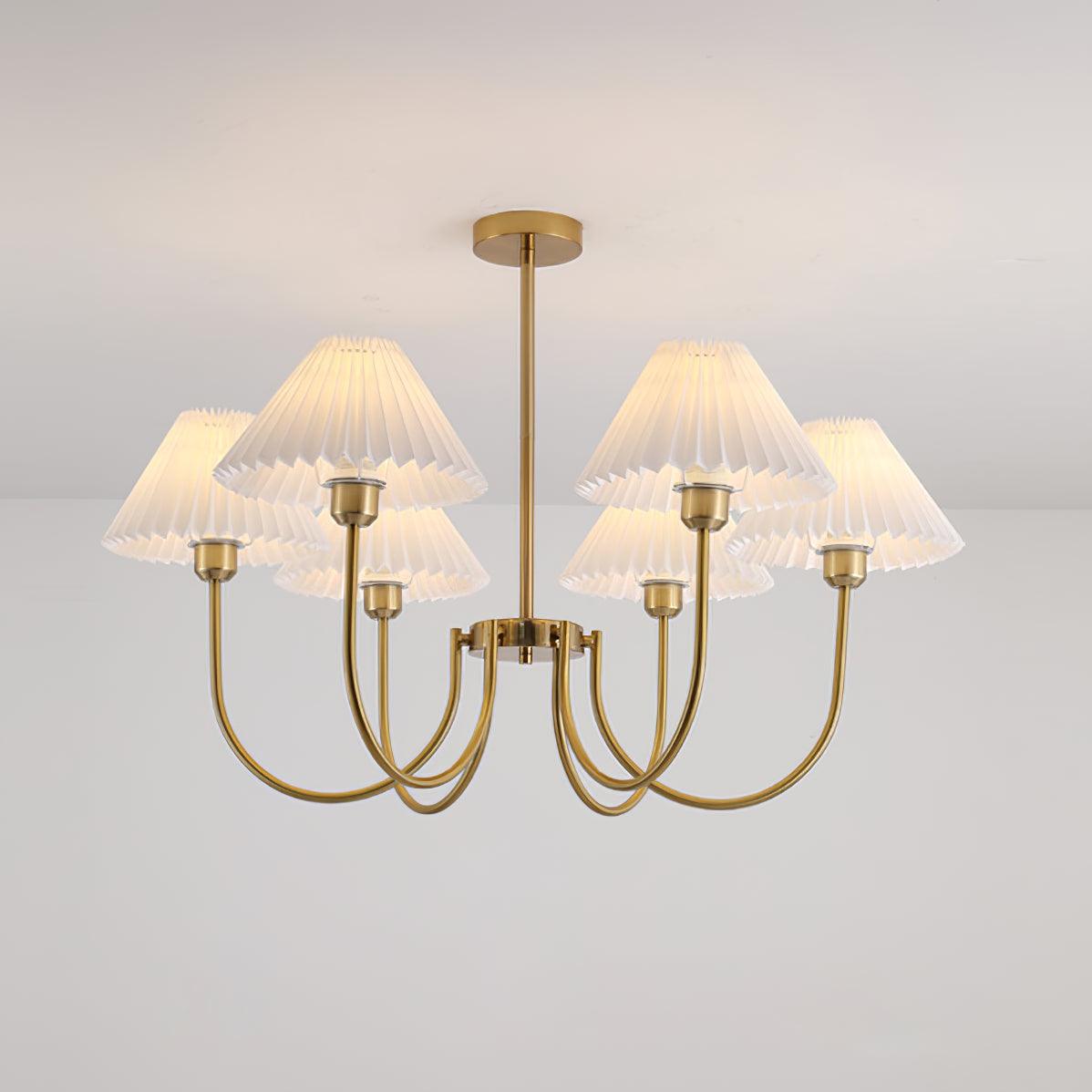 Lenore Pleated Chandelier - Blowlighting