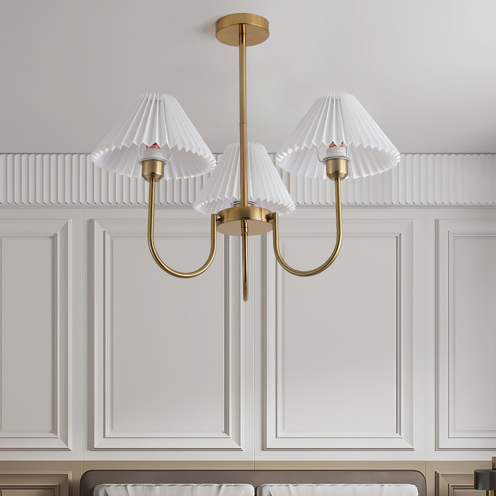 Lenore Pleated Chandelier - Blowlighting