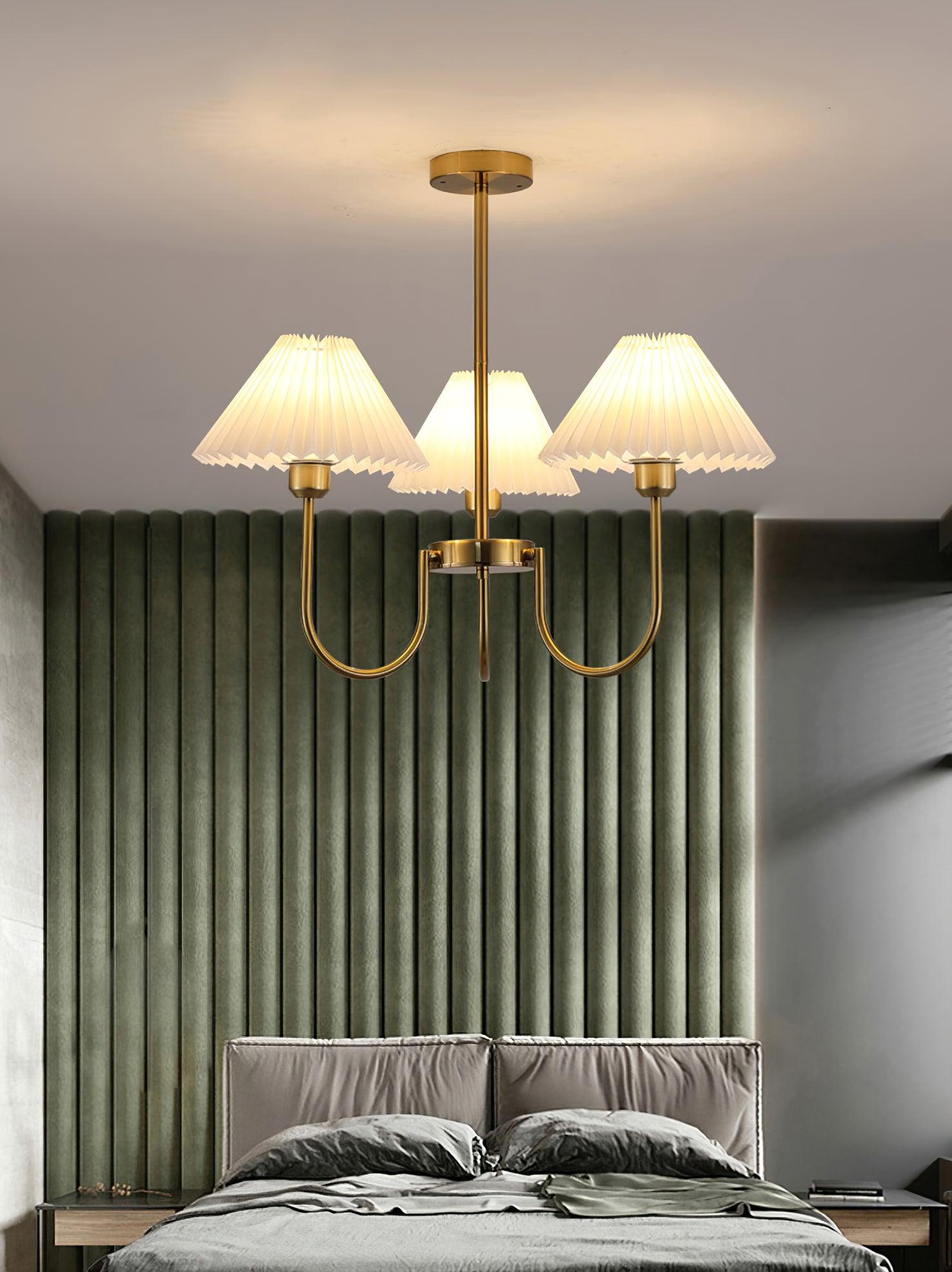 Lenore Pleated Chandelier - Blowlighting