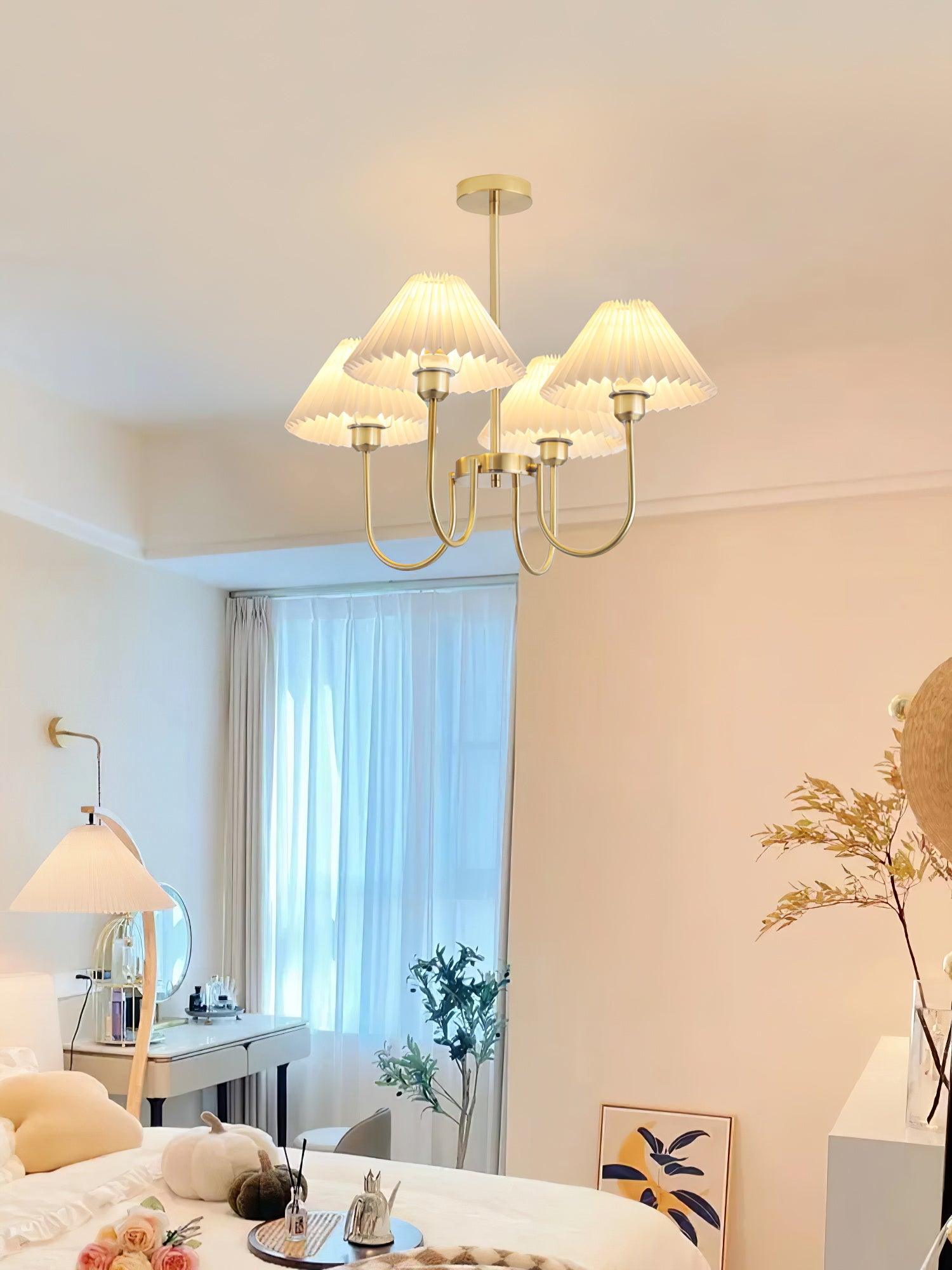 Lenore Pleated Chandelier - Blowlighting