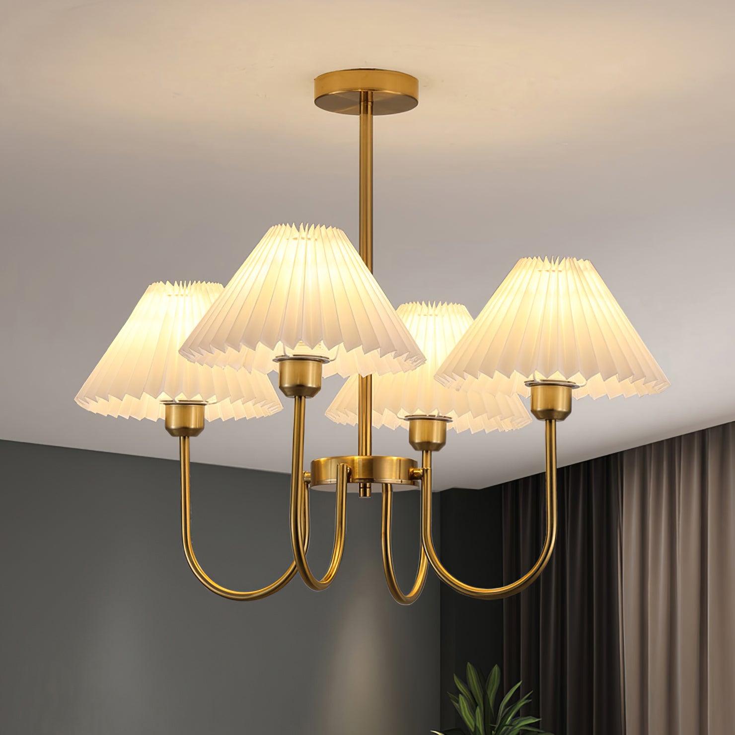 Lenore Pleated Chandelier - Blowlighting