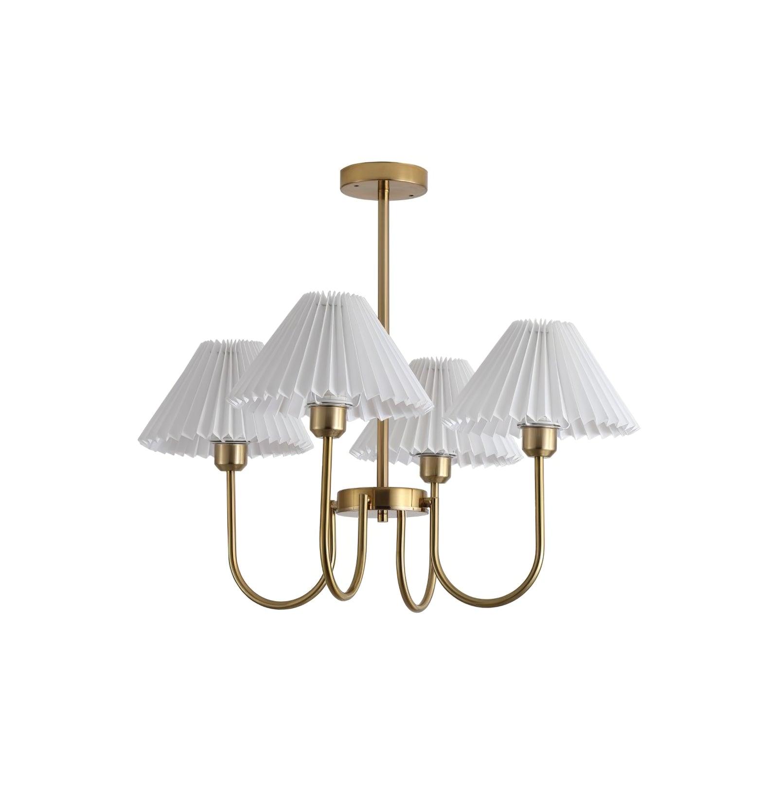 Lenore Pleated Chandelier - Blowlighting