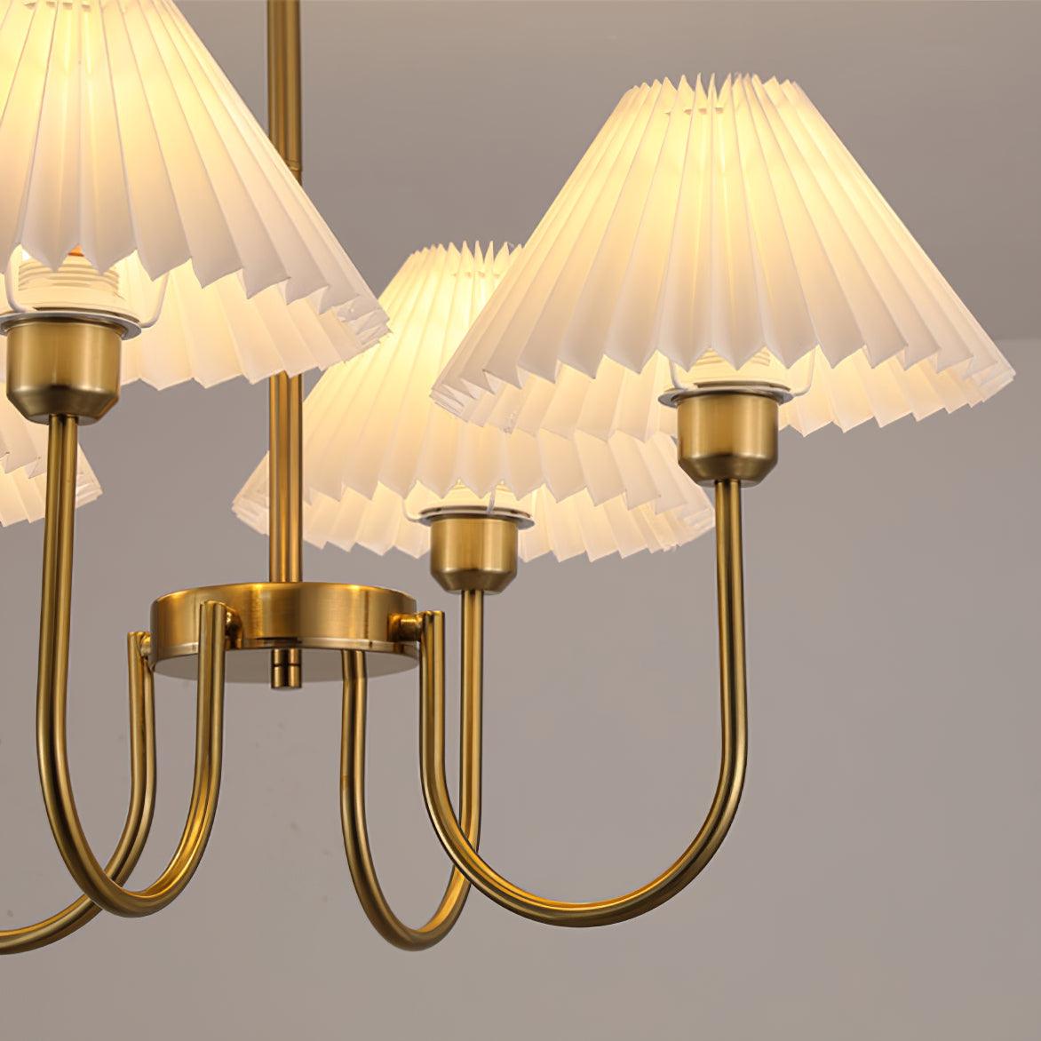 Lenore Pleated Chandelier - Blowlighting
