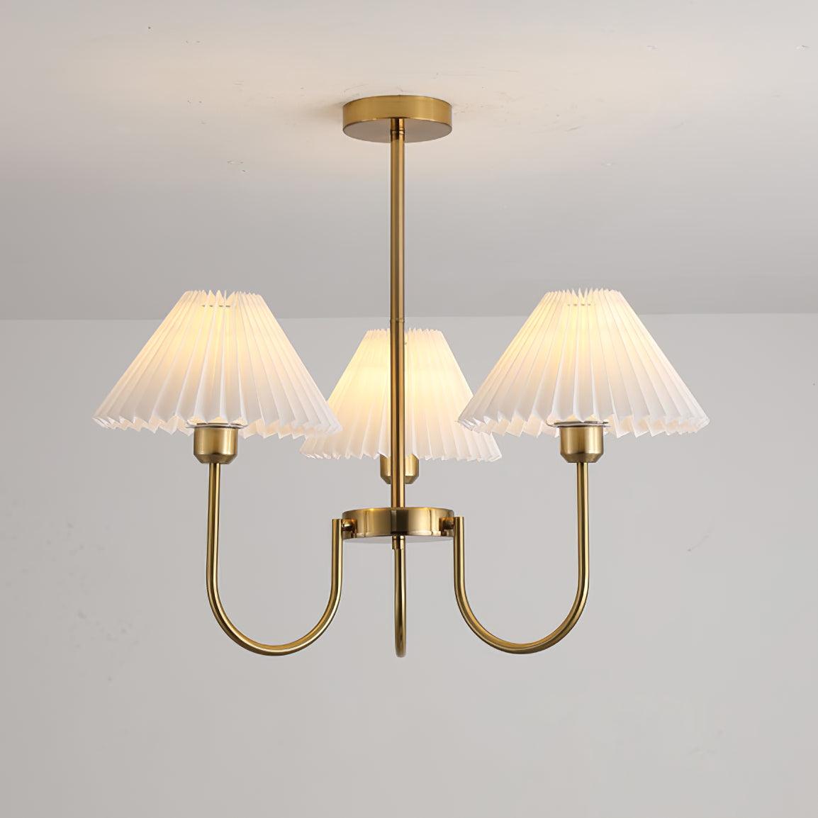 Lenore Pleated Chandelier - Blowlighting