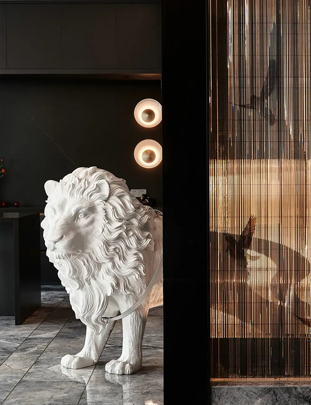 Ivsorila Lion Sculpture Floor Lamp - Blowlighting