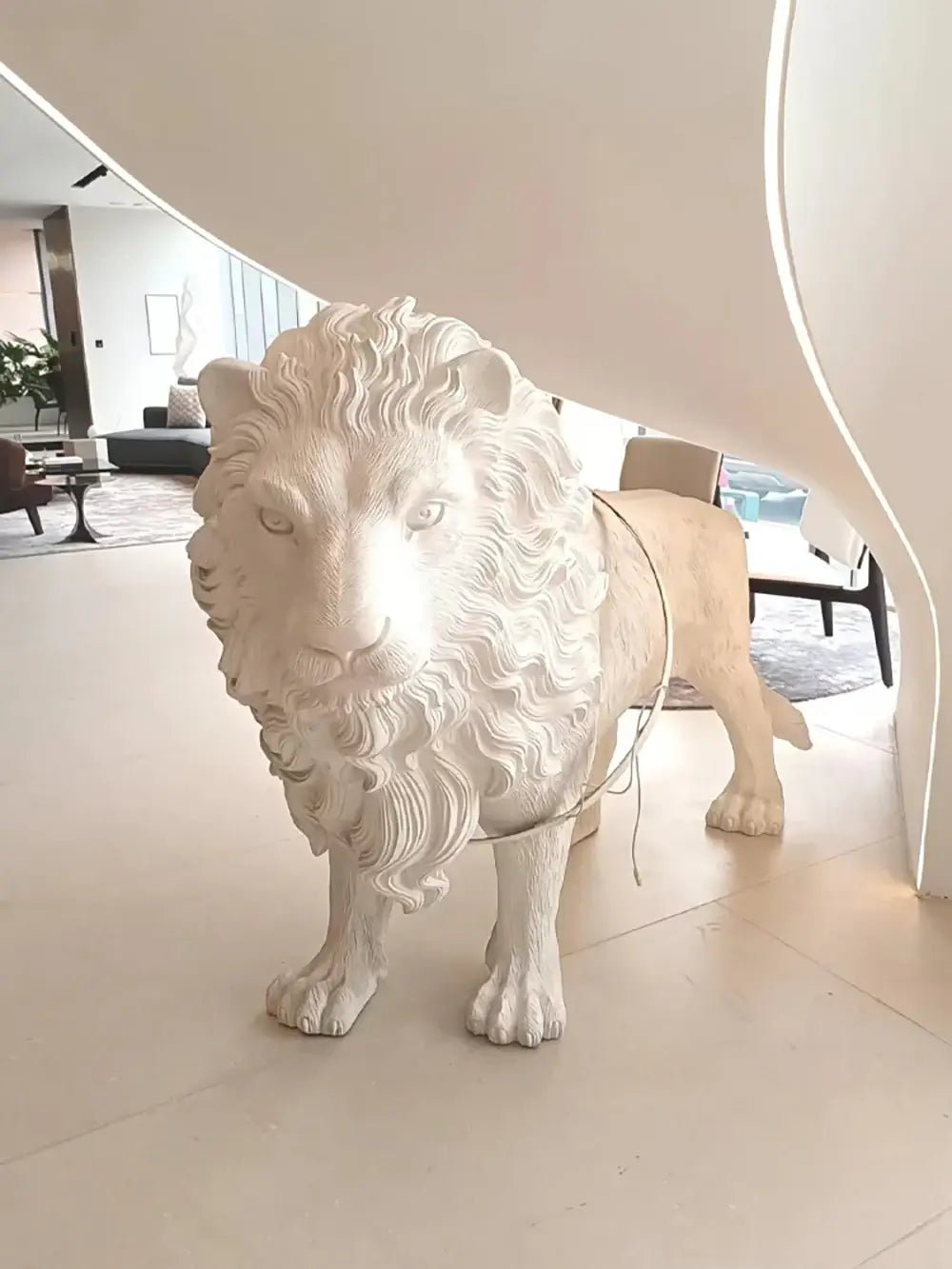 Ivsorila Lion Sculpture Floor Lamp - Blowlighting