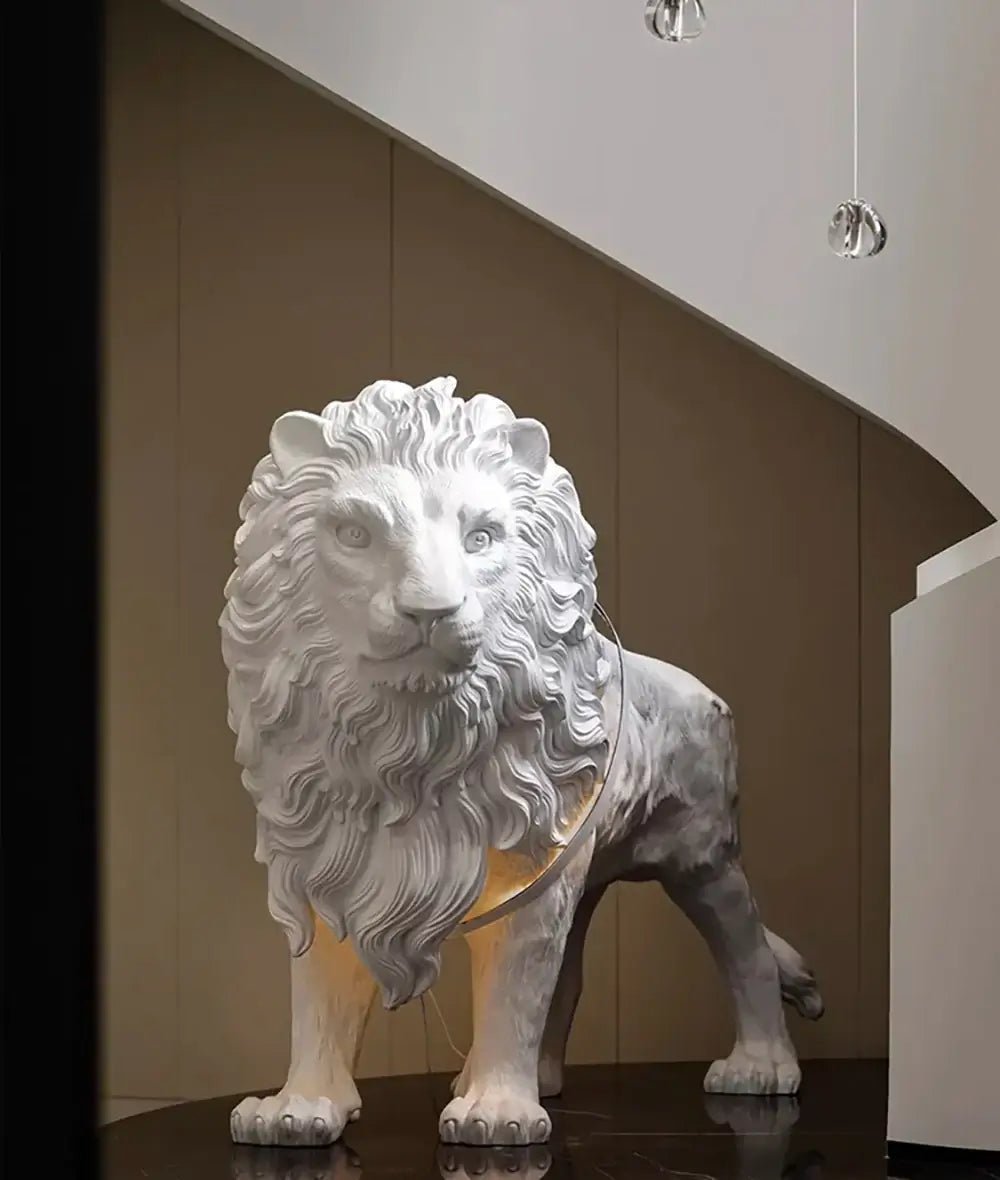 Ivsorila Lion Sculpture Floor Lamp - Blowlighting