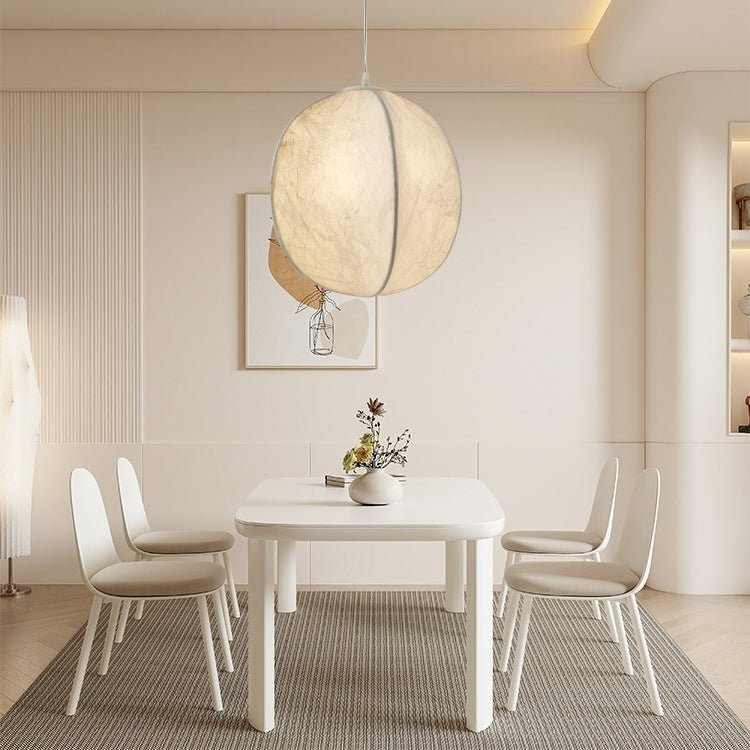 Cocoon Minimalist Silk Pendant Lamp - Blowlighting