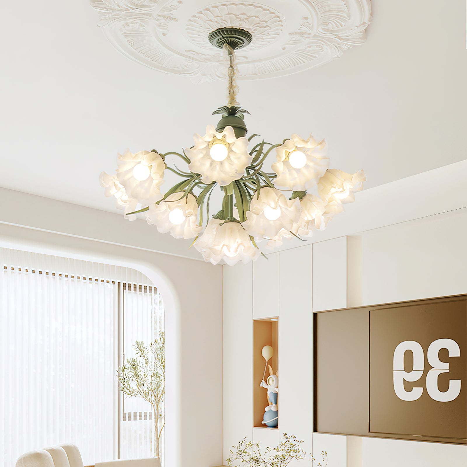 Lily of the Valley Flower Chandelier - Blowlighting