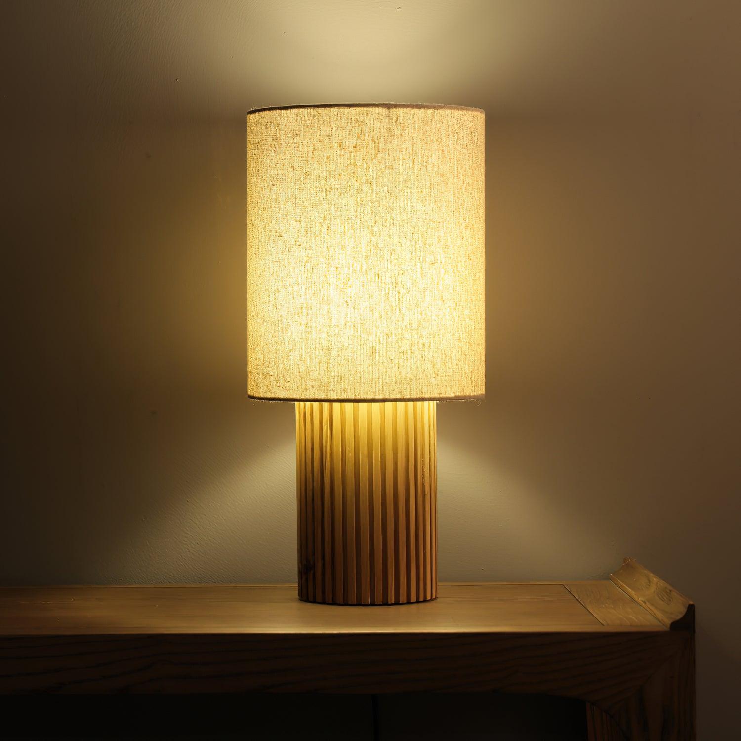 Grove Vintage Fabric Table Lamp - Blowlighting