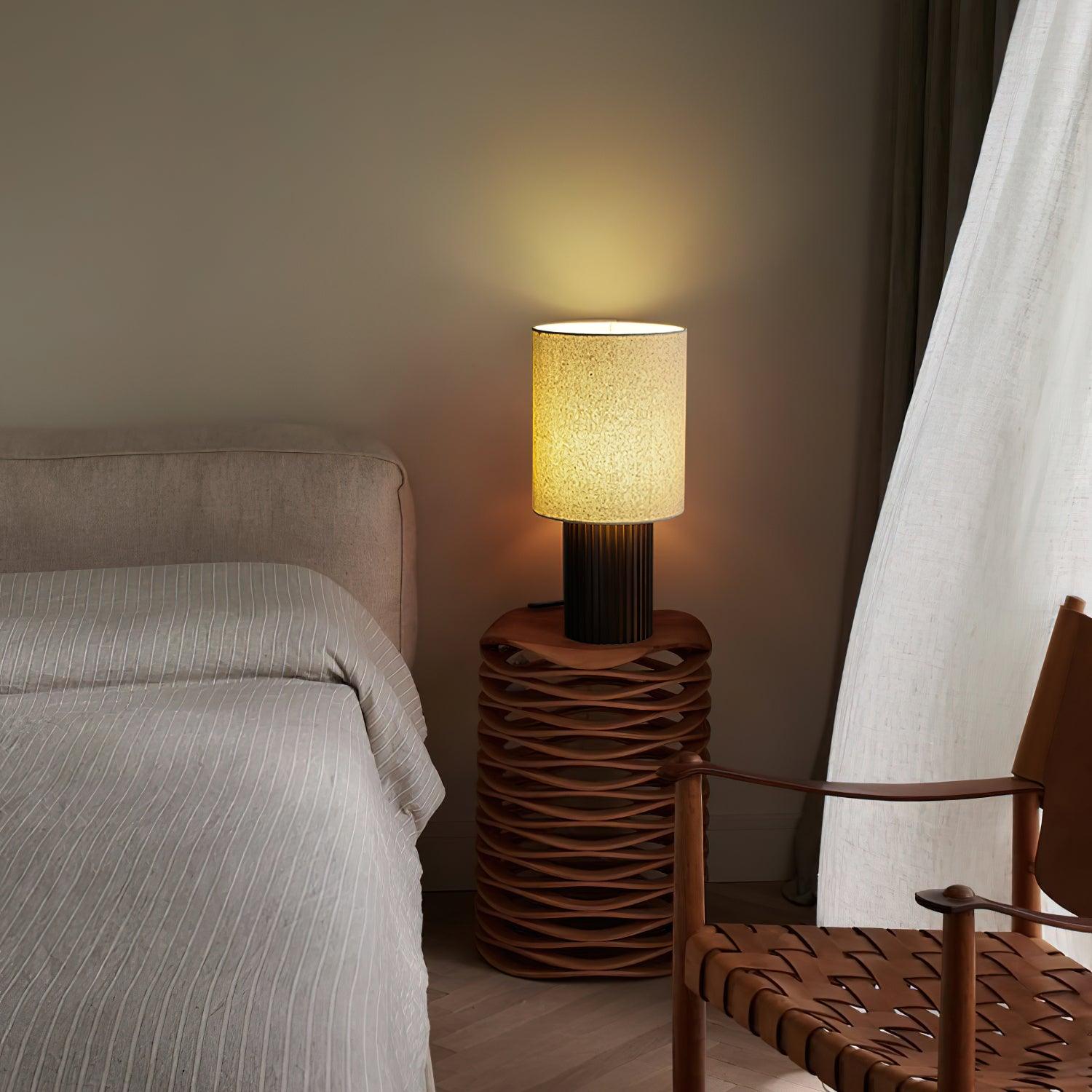Grove Vintage Fabric Table Lamp - Blowlighting