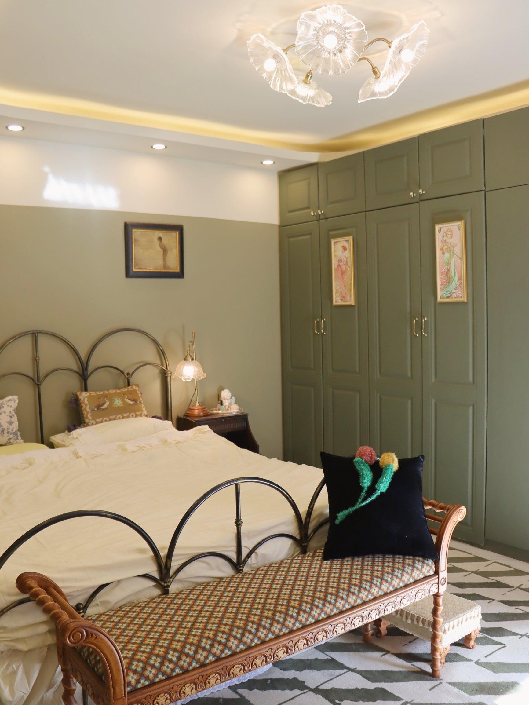 Lotus Leaf Glass Ceiling Lamp - Blowlighting