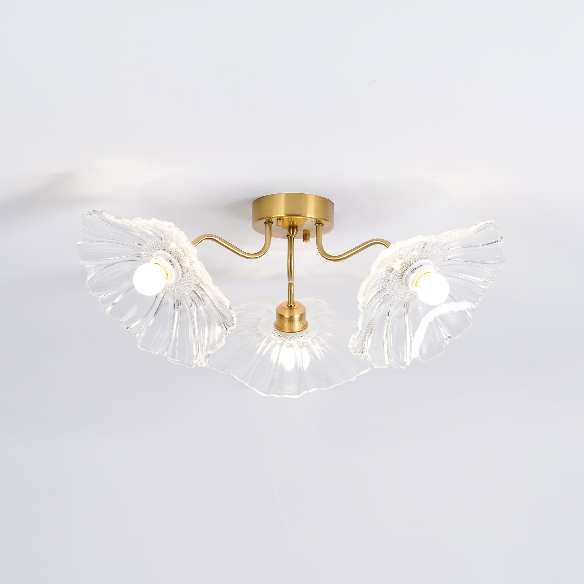 Lotus Leaf Glass Ceiling Lamp - Blowlighting