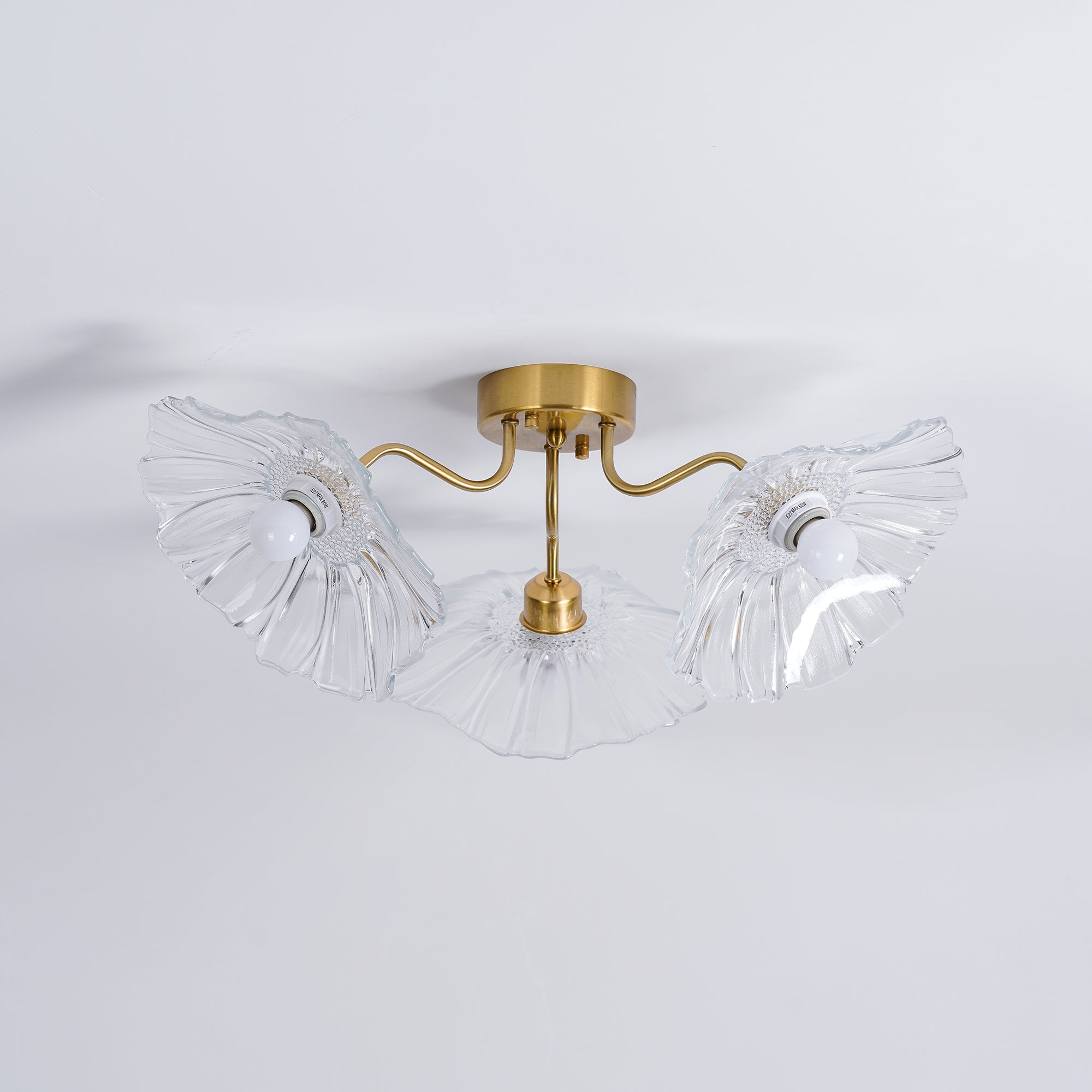 Lotus Leaf Glass Ceiling Lamp - Blowlighting