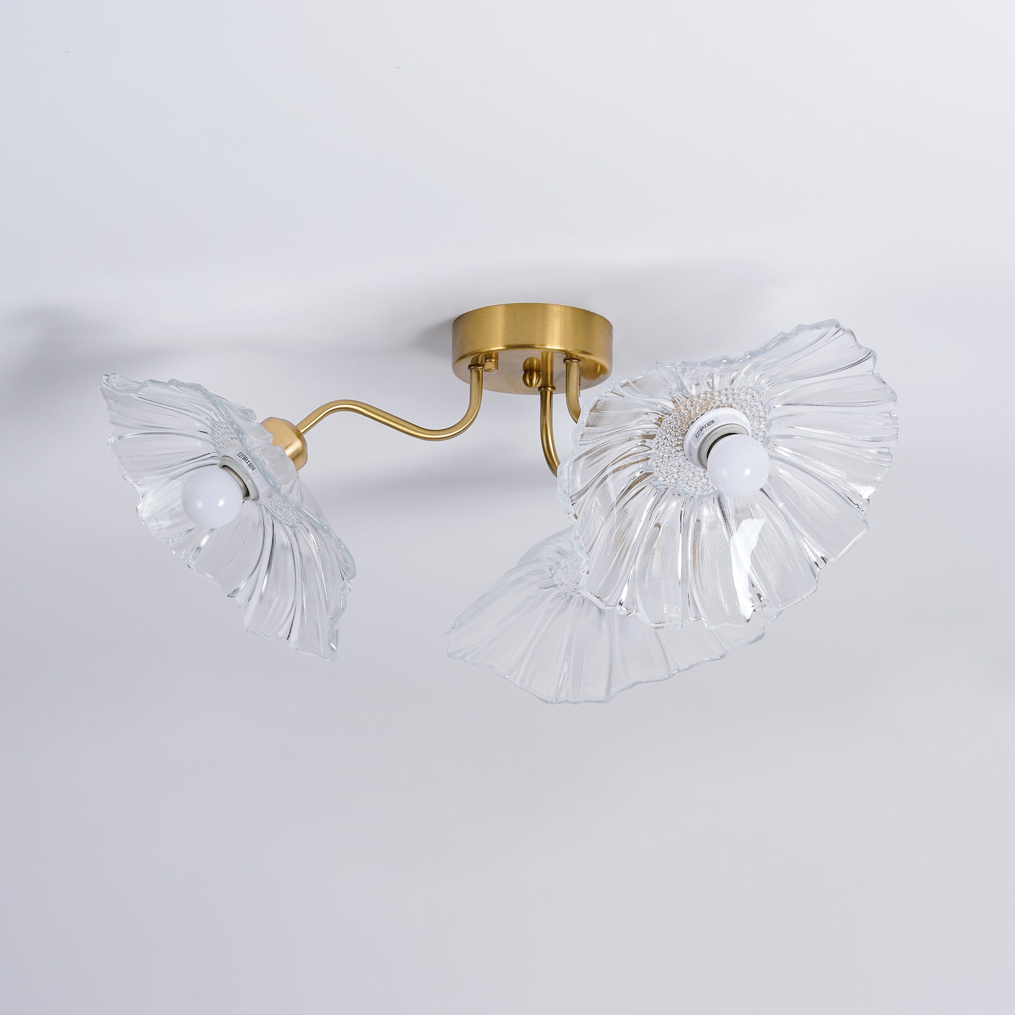 Lotus Leaf Glass Ceiling Lamp - Blowlighting