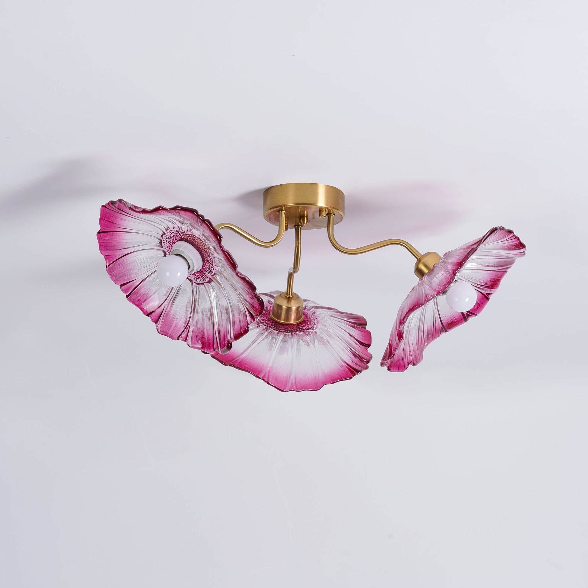 Lotus Leaf Glass Ceiling Lamp - Blowlighting