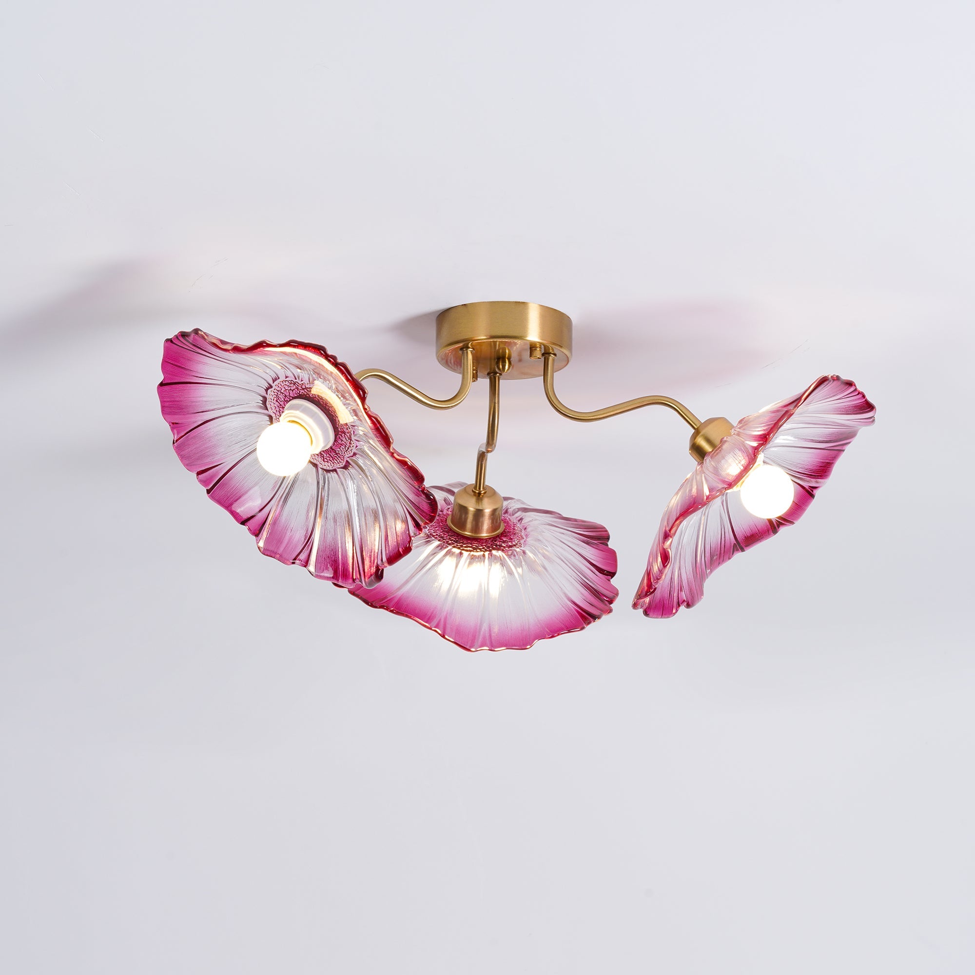 Lotus Leaf Glass Ceiling Lamp - Blowlighting