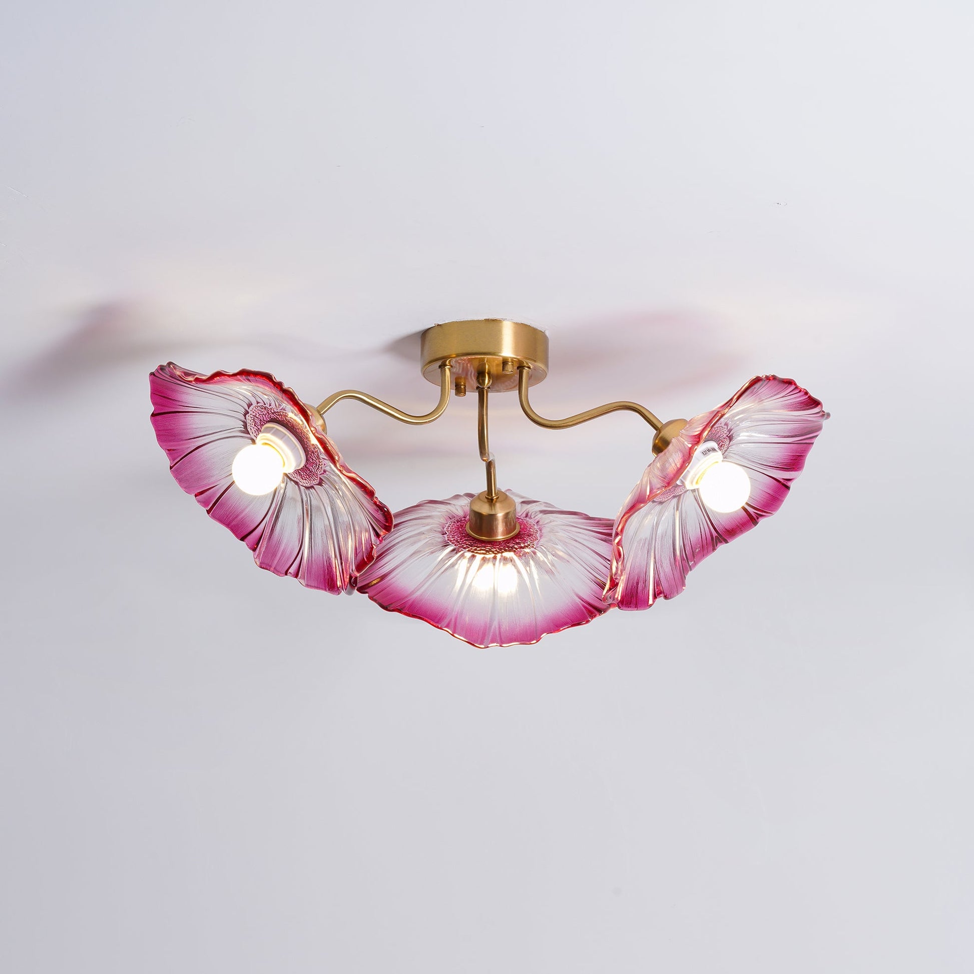 Lotus Leaf Glass Ceiling Lamp - Blowlighting